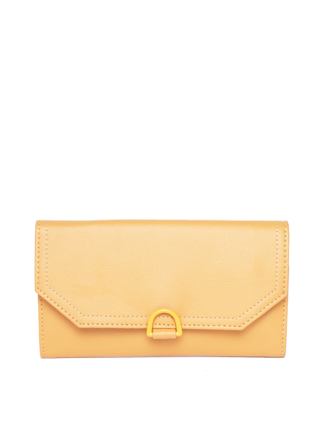 

Baggit Women Mustard Yellow Solid Two Fold Wallet