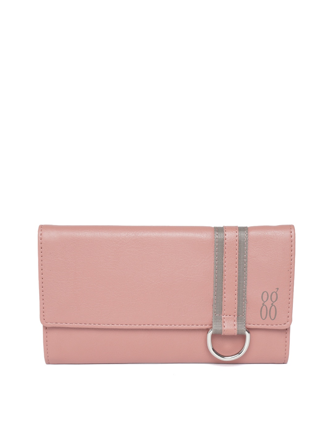 

Baggit Women Pink Solid Three Fold Wallet