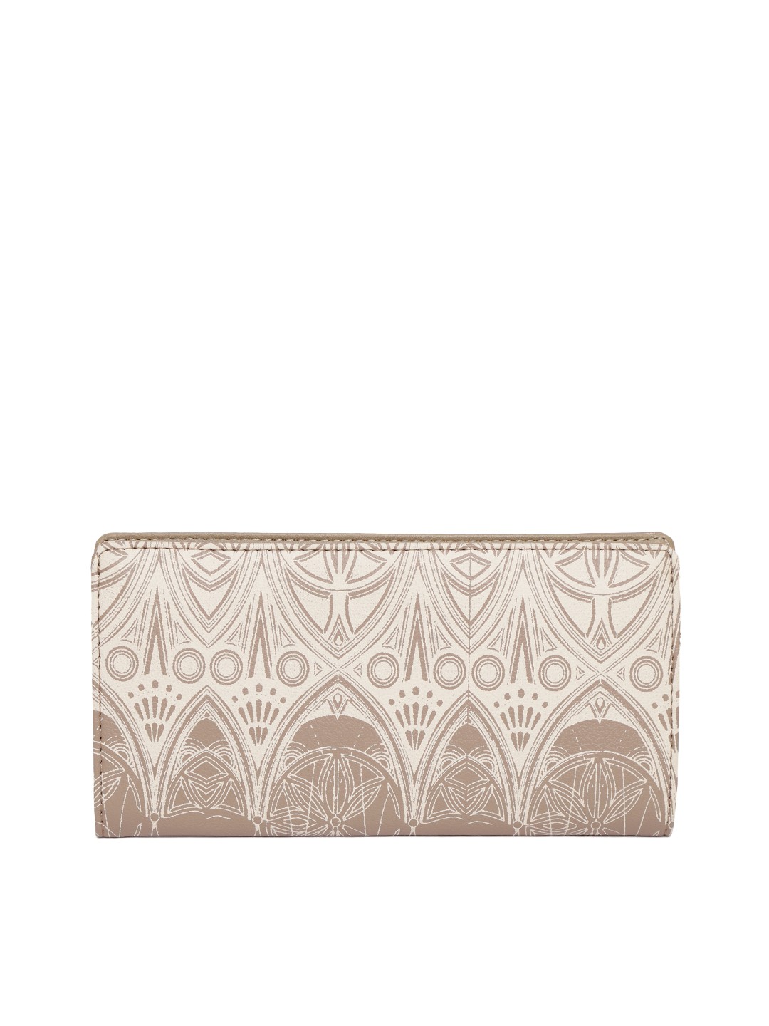 

Baggit Women Brown & White Printed Two Fold Wallet