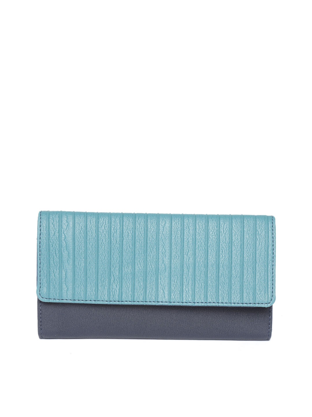 

Baggit Women Blue Striped Three Fold Wallet