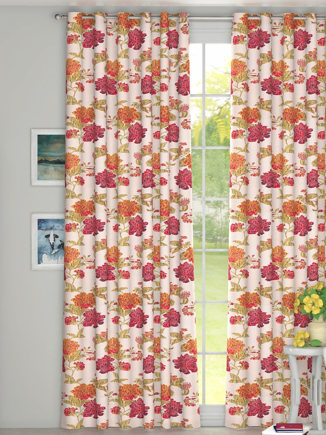 

GM Multicoloured Room Darkening Door Curtains, Multi