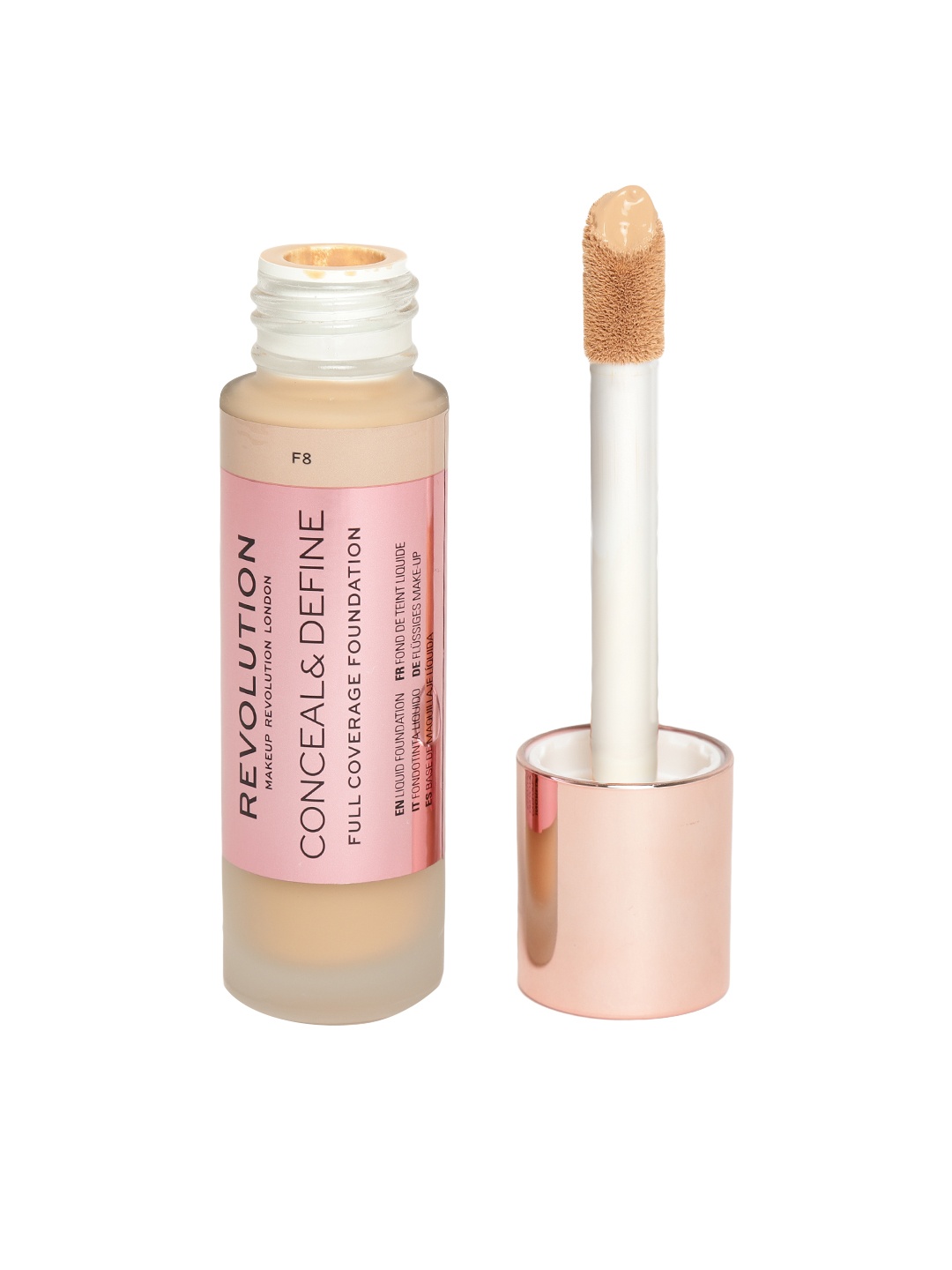

Makeup Revolution London Conceal & Define Full Coverage Foundation - F8 23 ml, Beige