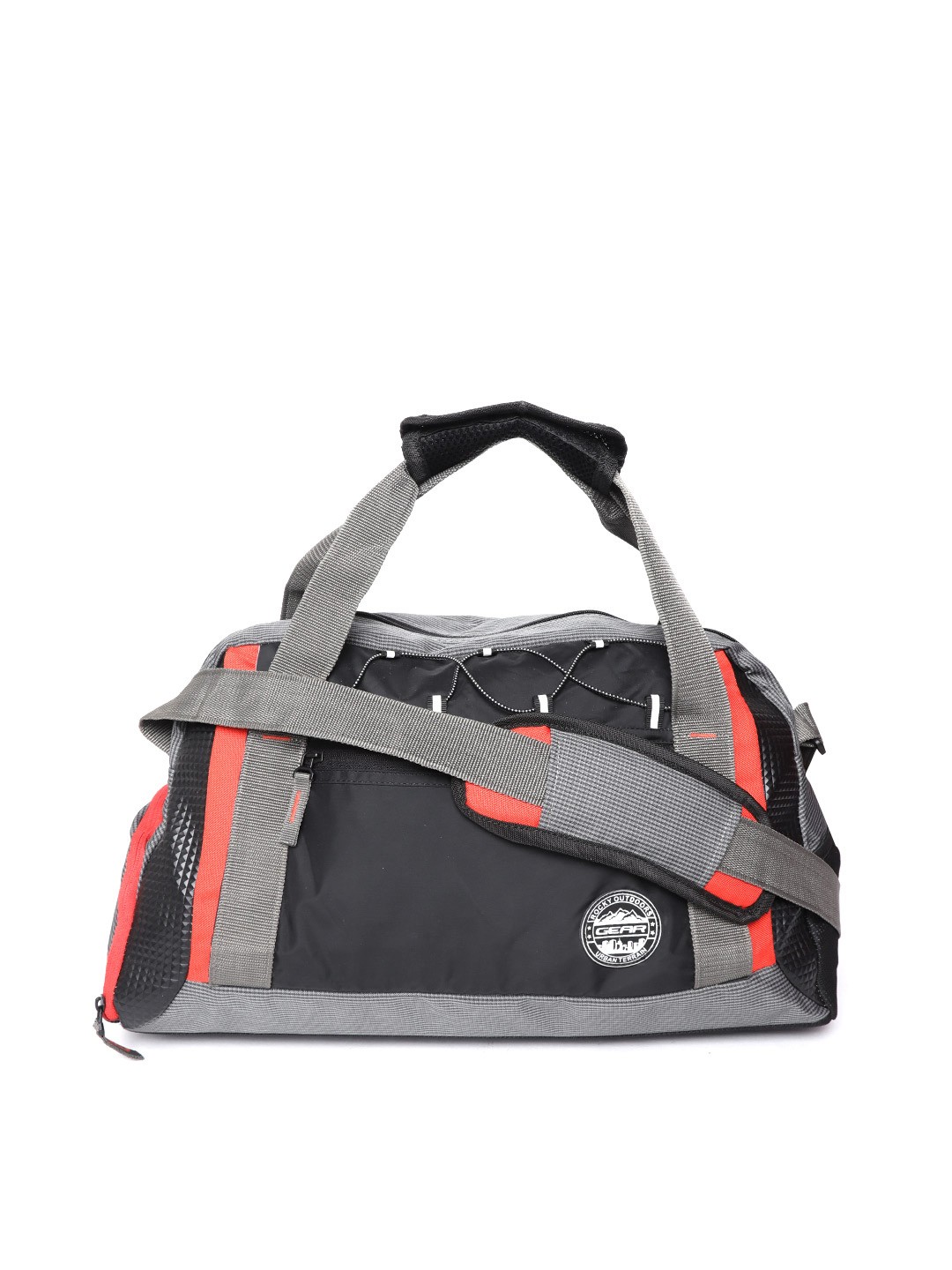

Gear Unisex Black Graphic Duffel Bag