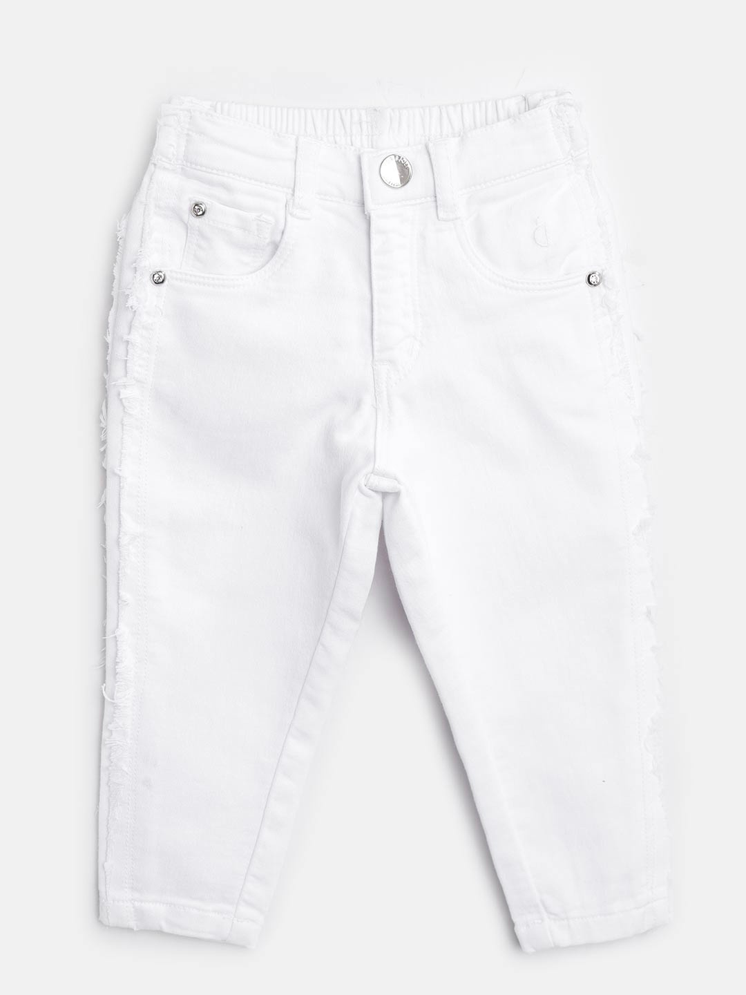 

Gini and Jony Girls White Regular Fit Mid-Rise Clean Look Stretchable Jeans