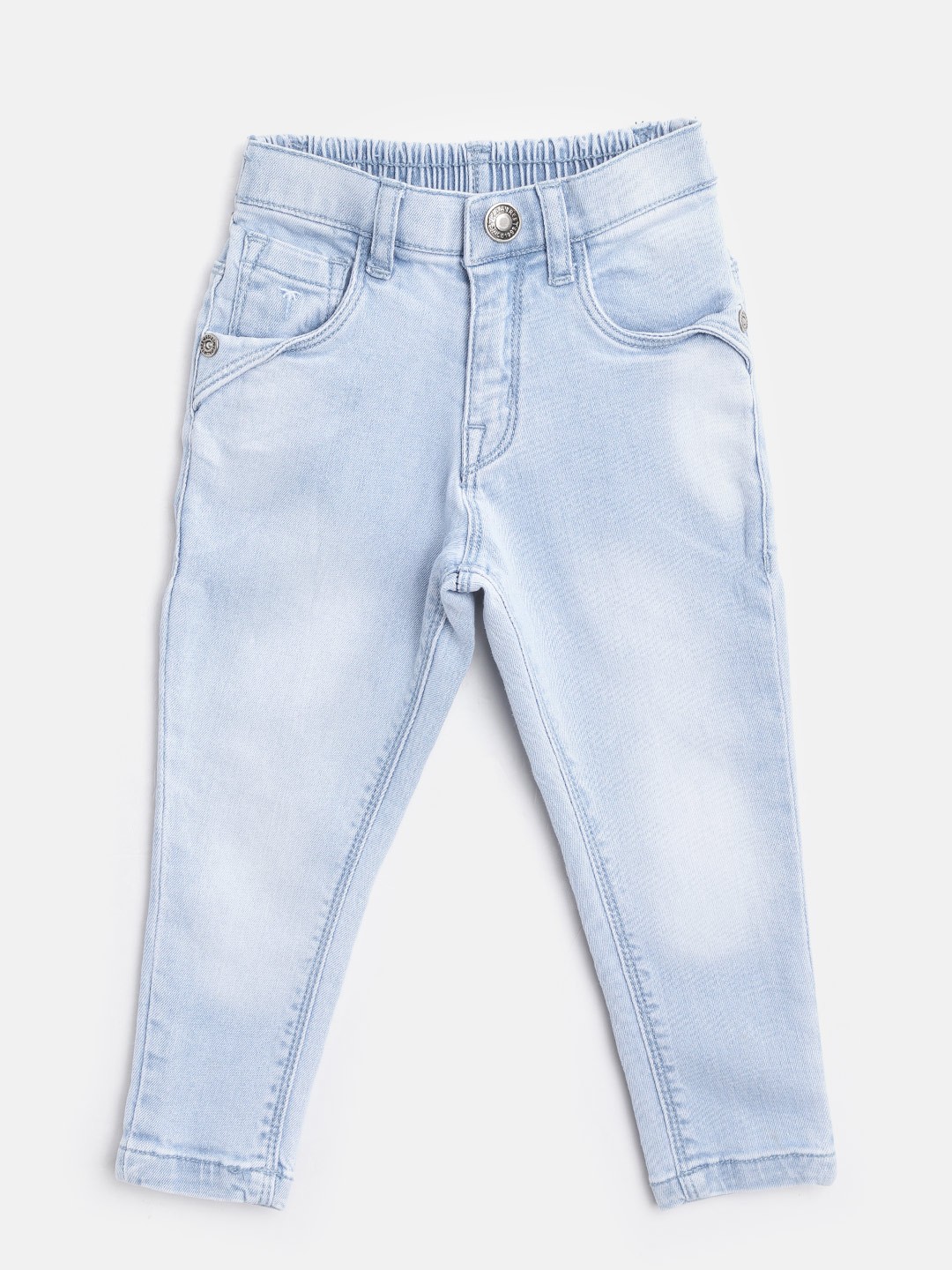 

Palm Tree Girls Blue Regular Fit Mid-Rise Clean Look Stretchable Jeans