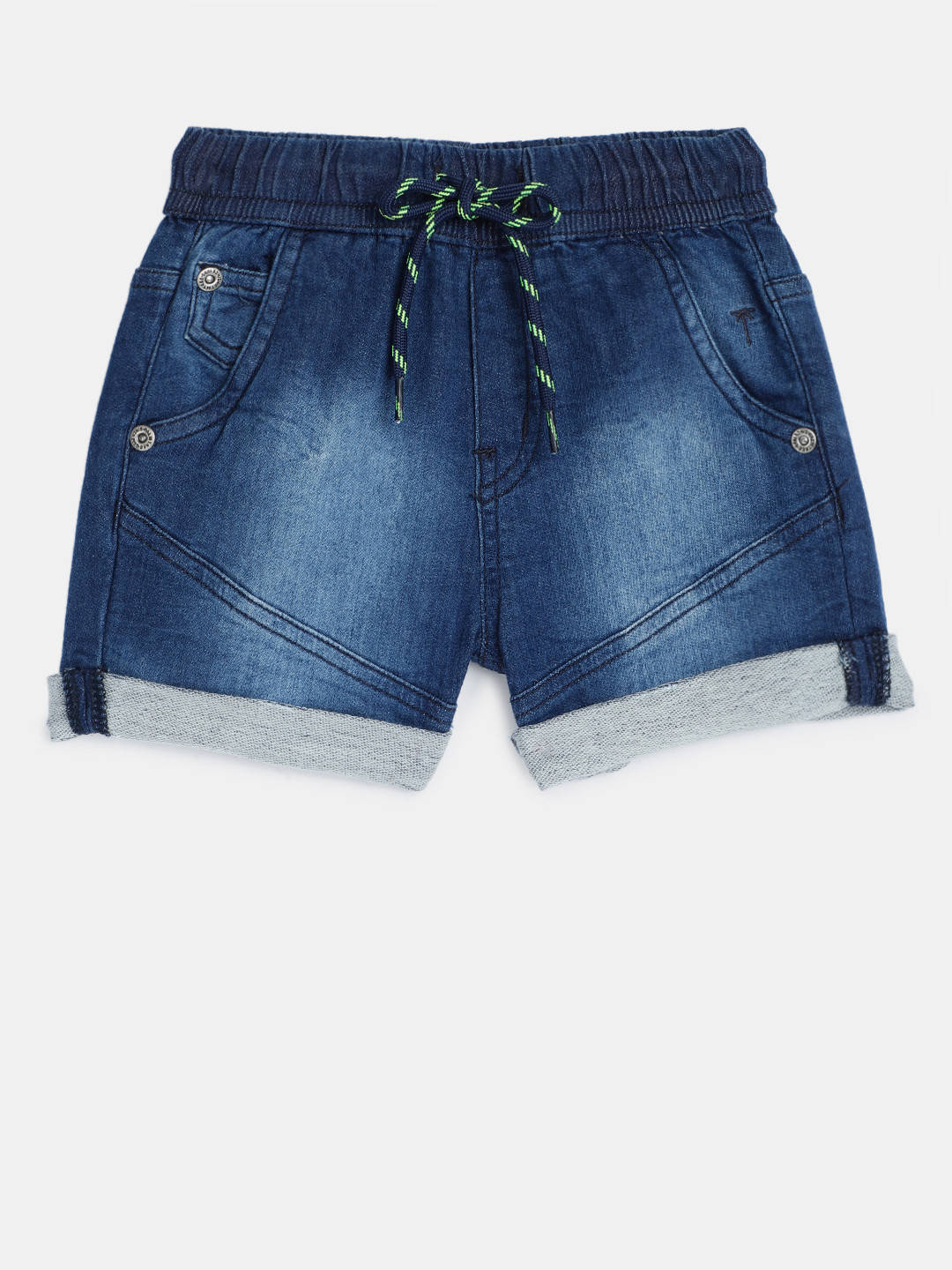 

Palm Tree Boys Blue Washed Regular Fit Regular Shorts