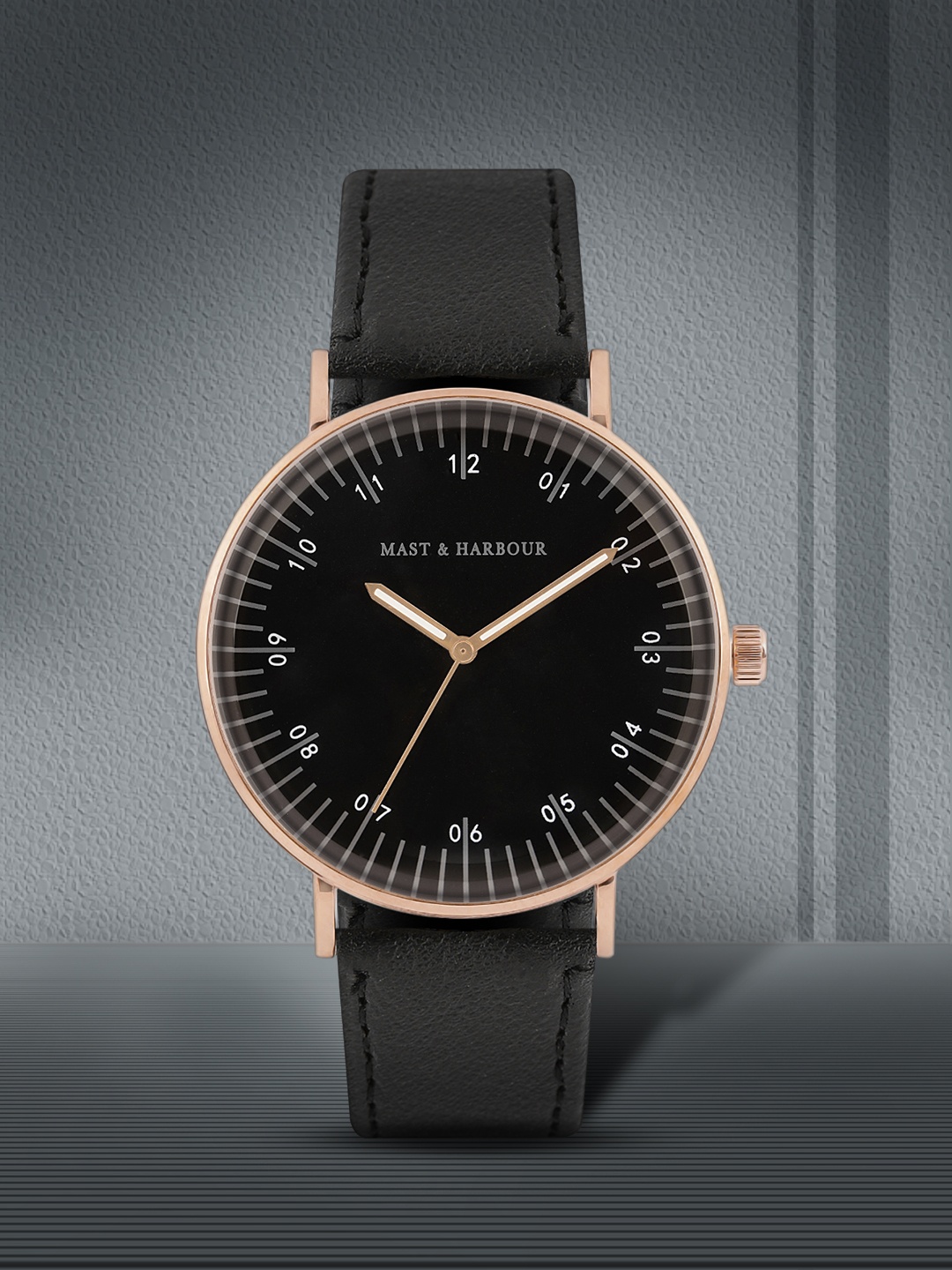 

Mast & Harbour Unisex Black Analogue Watch MFB-PN-LW3270M