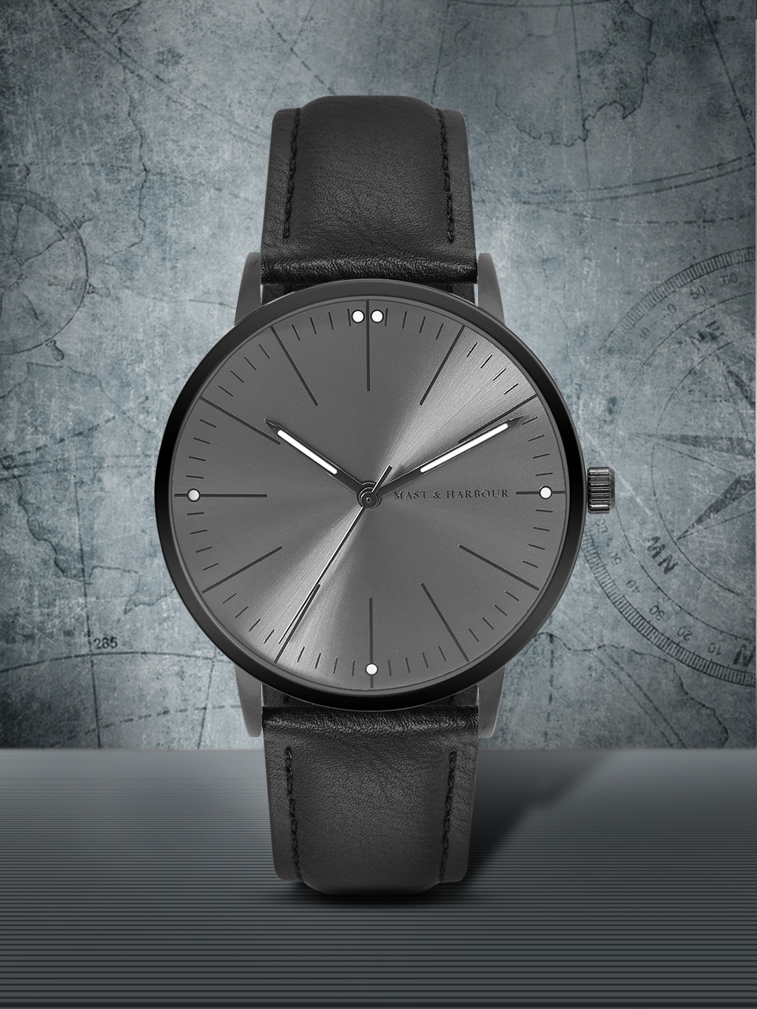 

Mast & Harbour Unisex Gunmetal-Toned Analogue Watch MFB-PN-WTH-8043G, Metallic