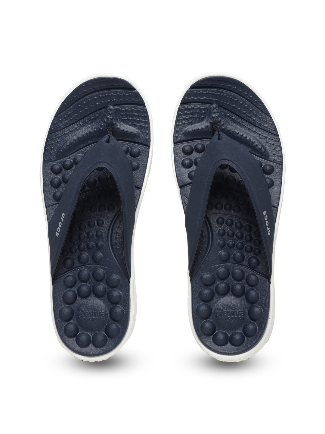 

Crocs Women Navy Blue Reviva Solid Thong Flip-Flops