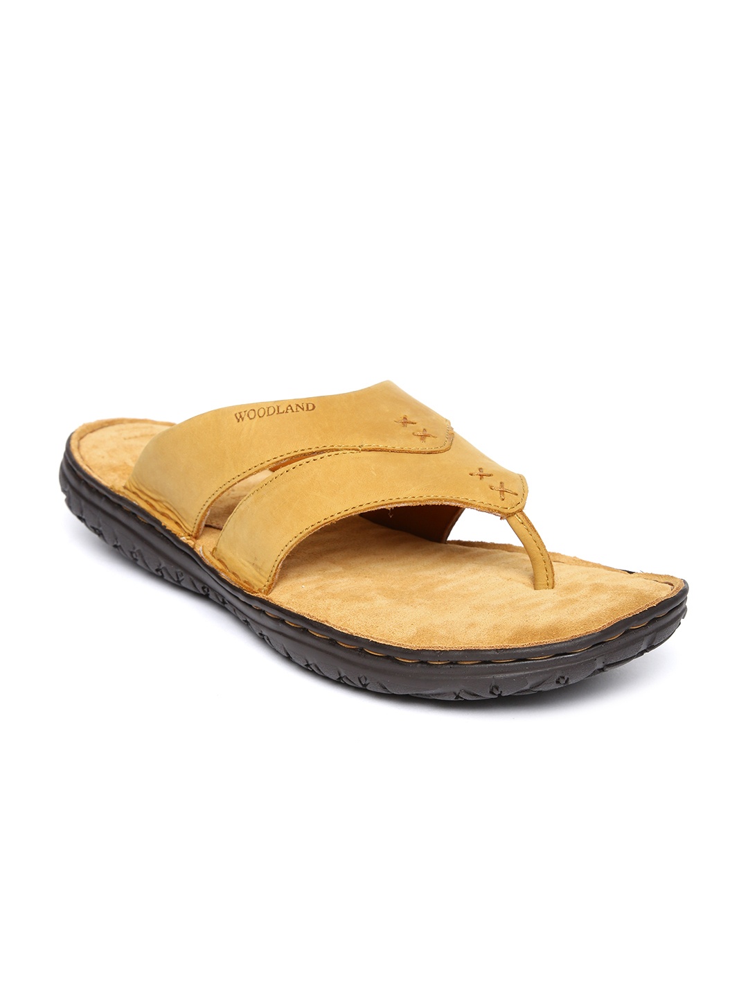 

Woodland Men Tan Brown Nubuck Comfort Sandals