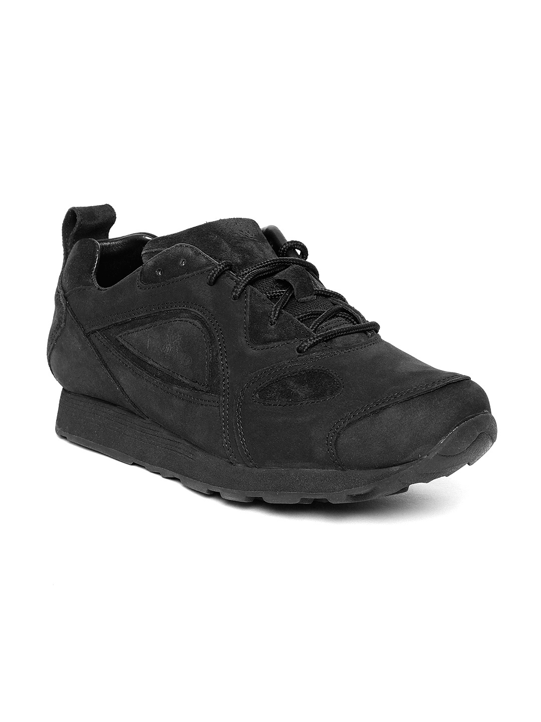 

Woodland Men Black Nubuck Sneakers