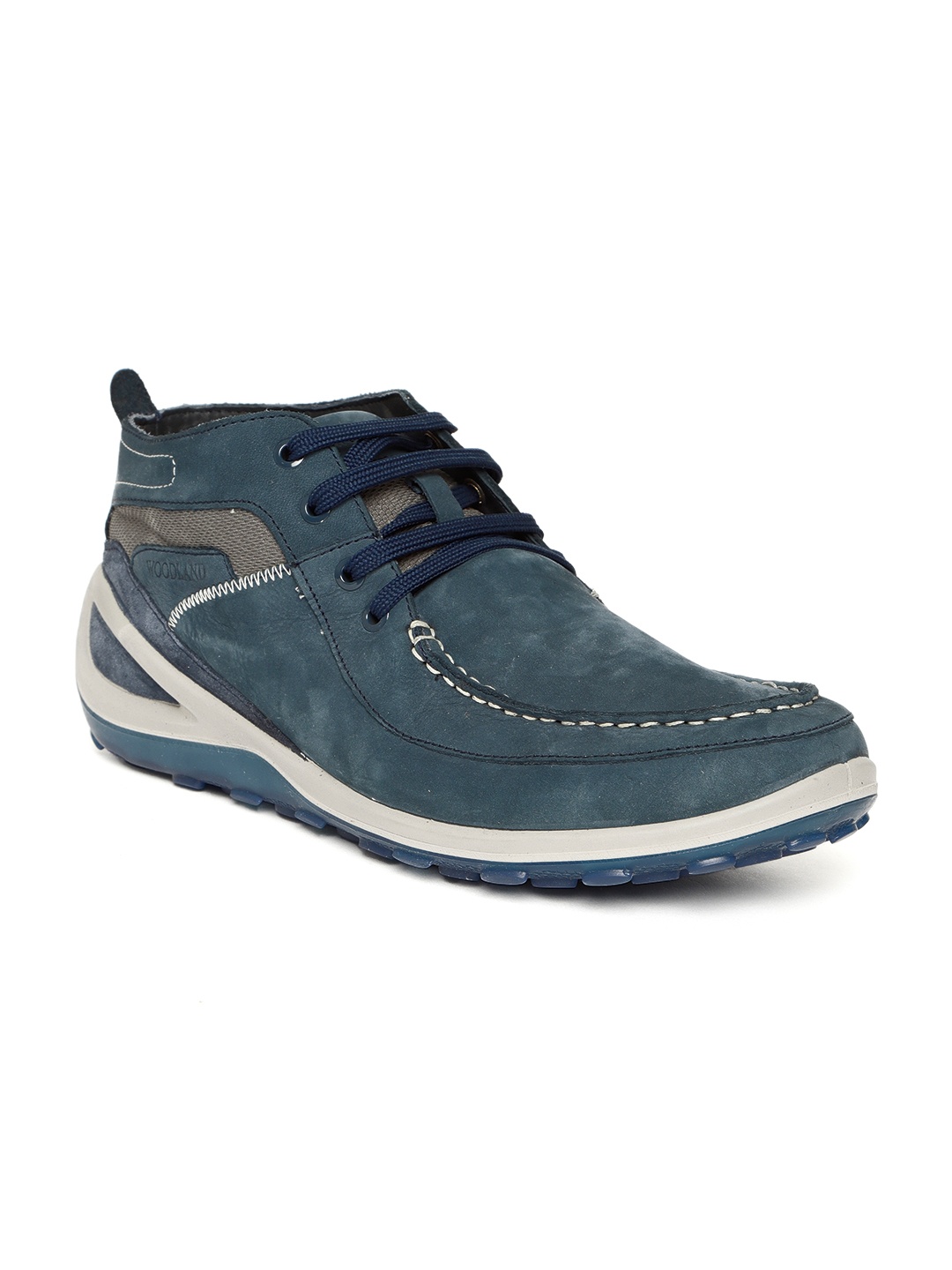 

Woodland Men Navy Blue Nubuck Derbys