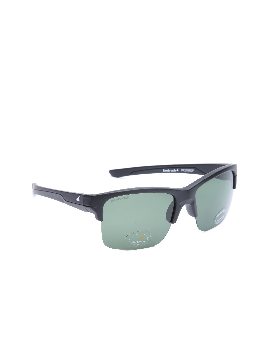 

Fastrack Men Polarised Square Sunglasses P421GR2P, Green