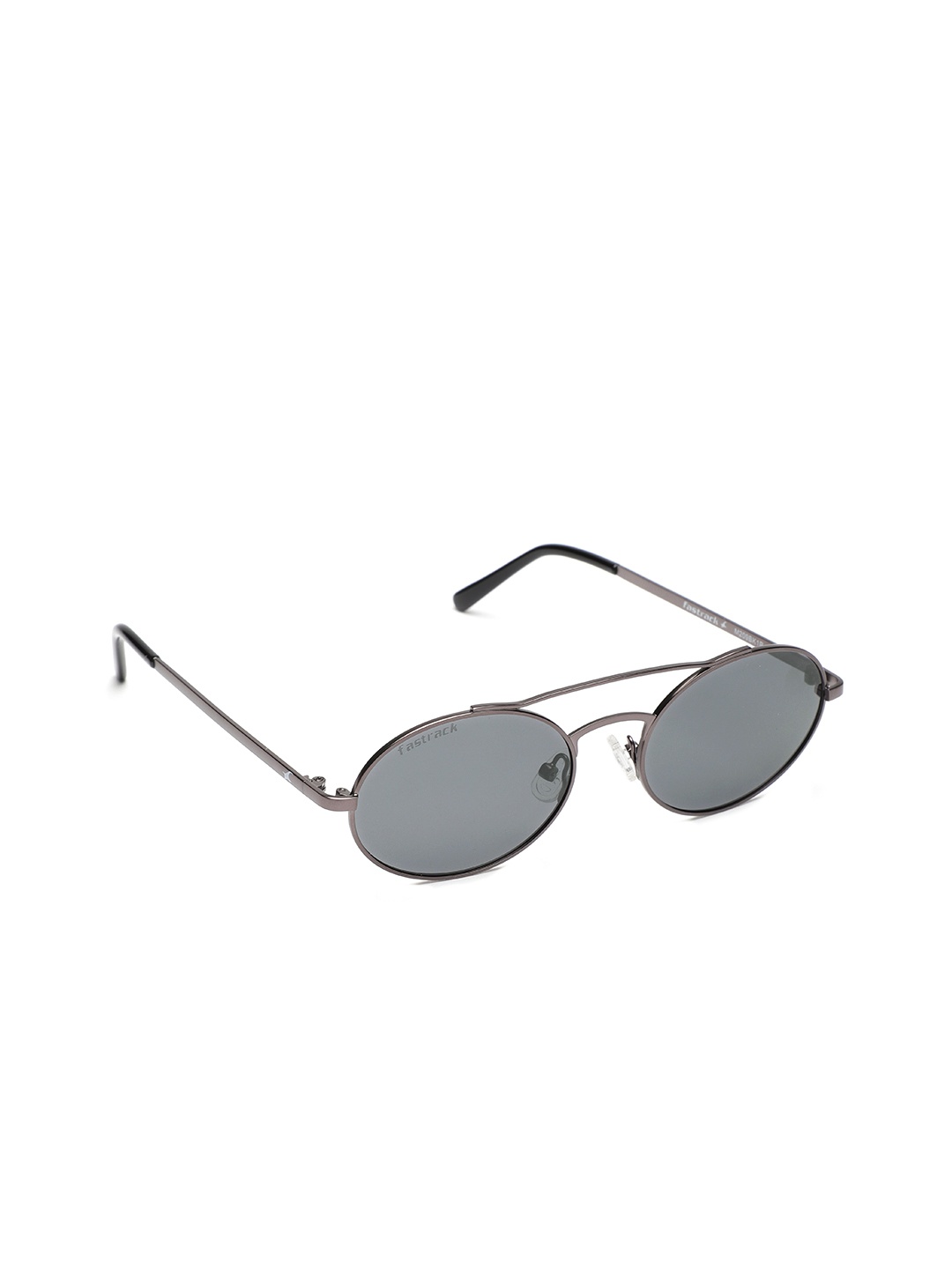 

Fastrack Men Oval Sunglasses M209BK1P, Black