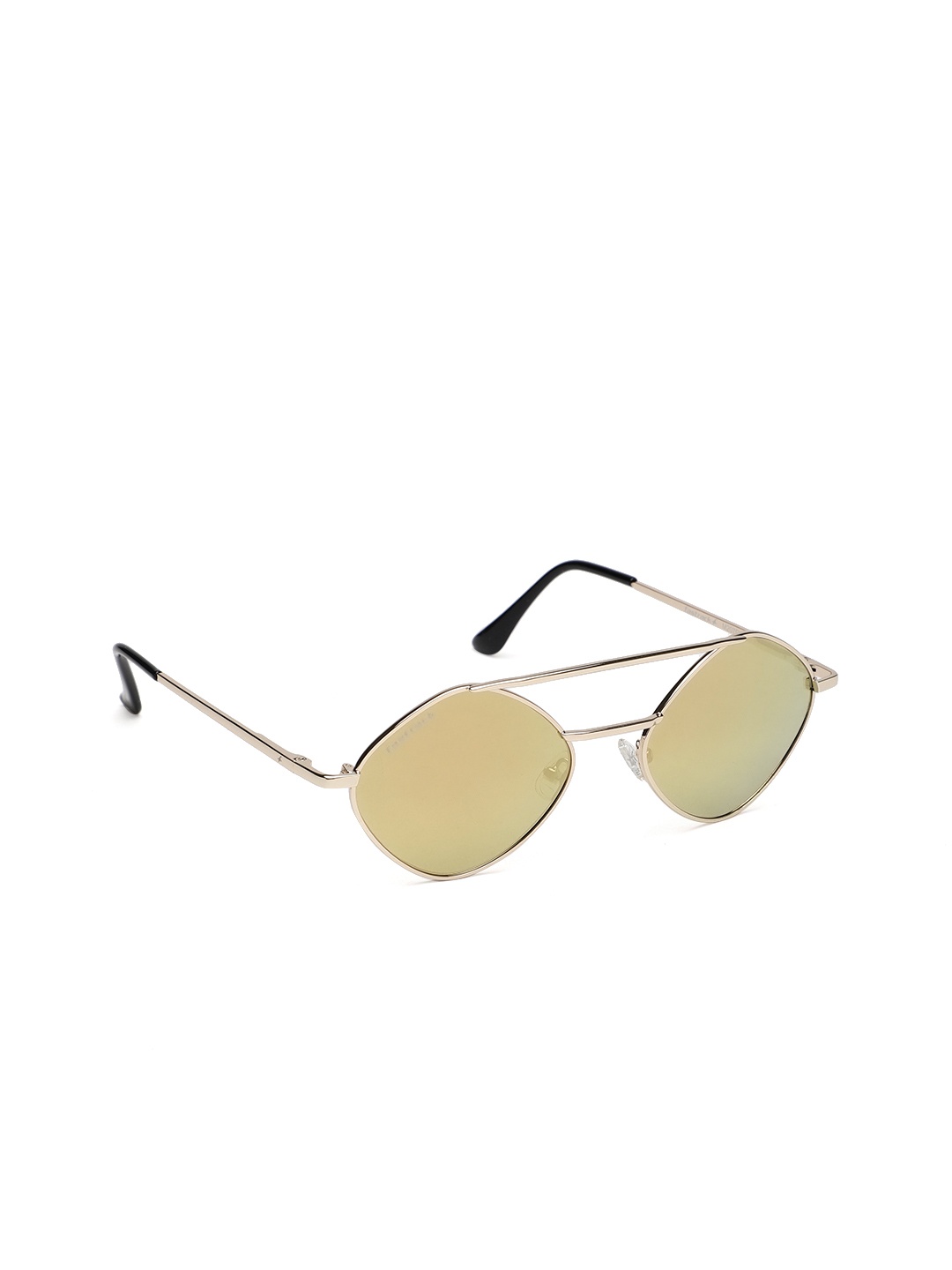 

Fastrack Women Oval Sunglasses M207PK2F, Gold