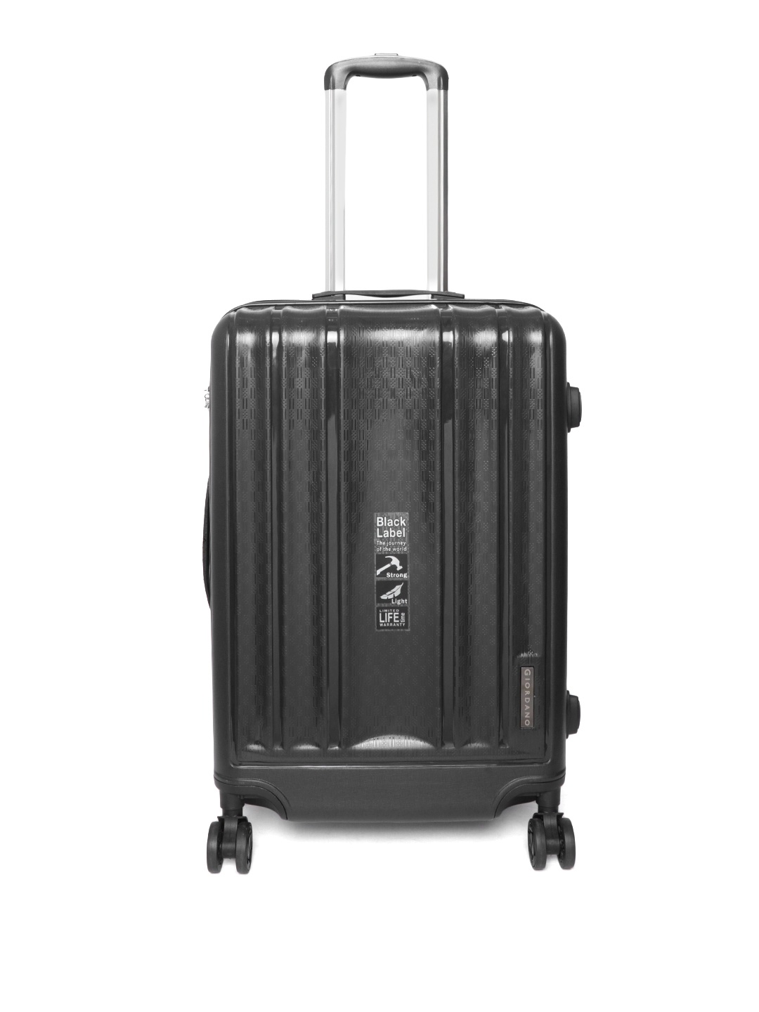 

GIORDANO Unisex Black Textured Hard Cabin Trolley Bag