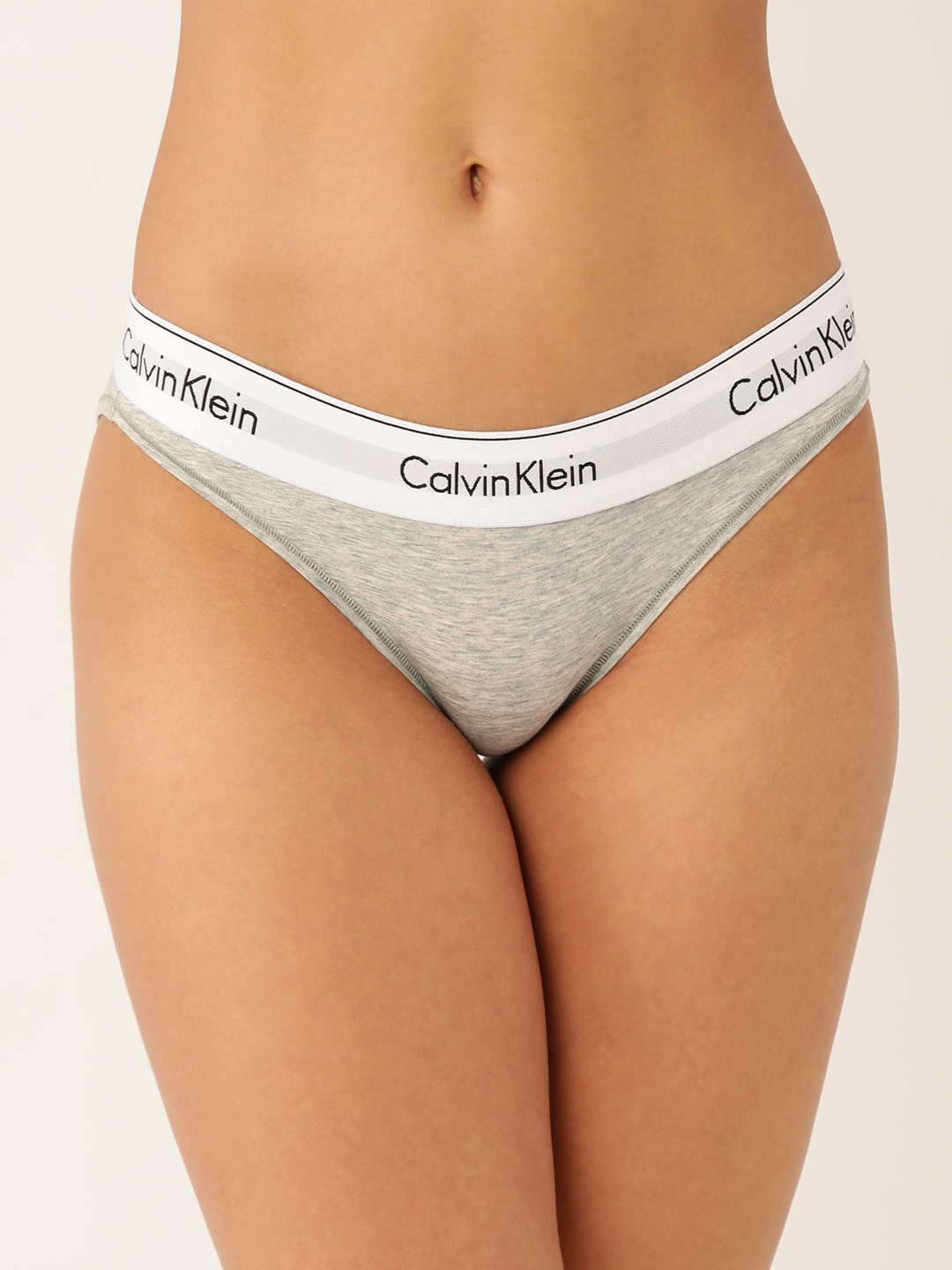 

Calvin Klein Underwear Women Grey Melange Solid Bikini Briefs F3787AD020-020