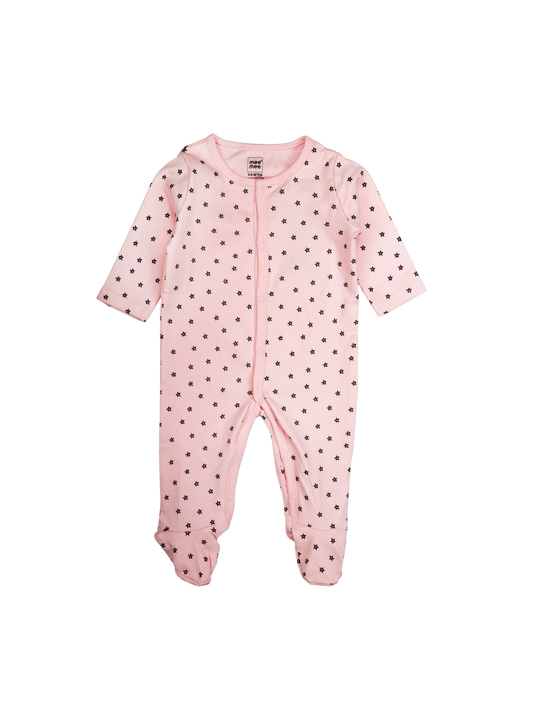 

Mee Mee Unisex Peach Coloured Printed Rompers