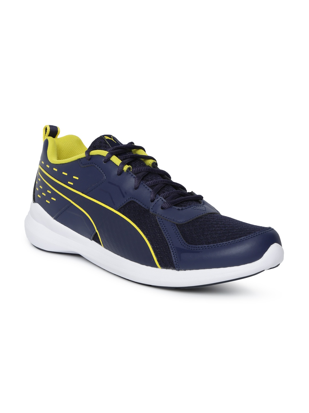 

Puma Men Navy Blue Solid Pacer X Graphicster Running Shoes