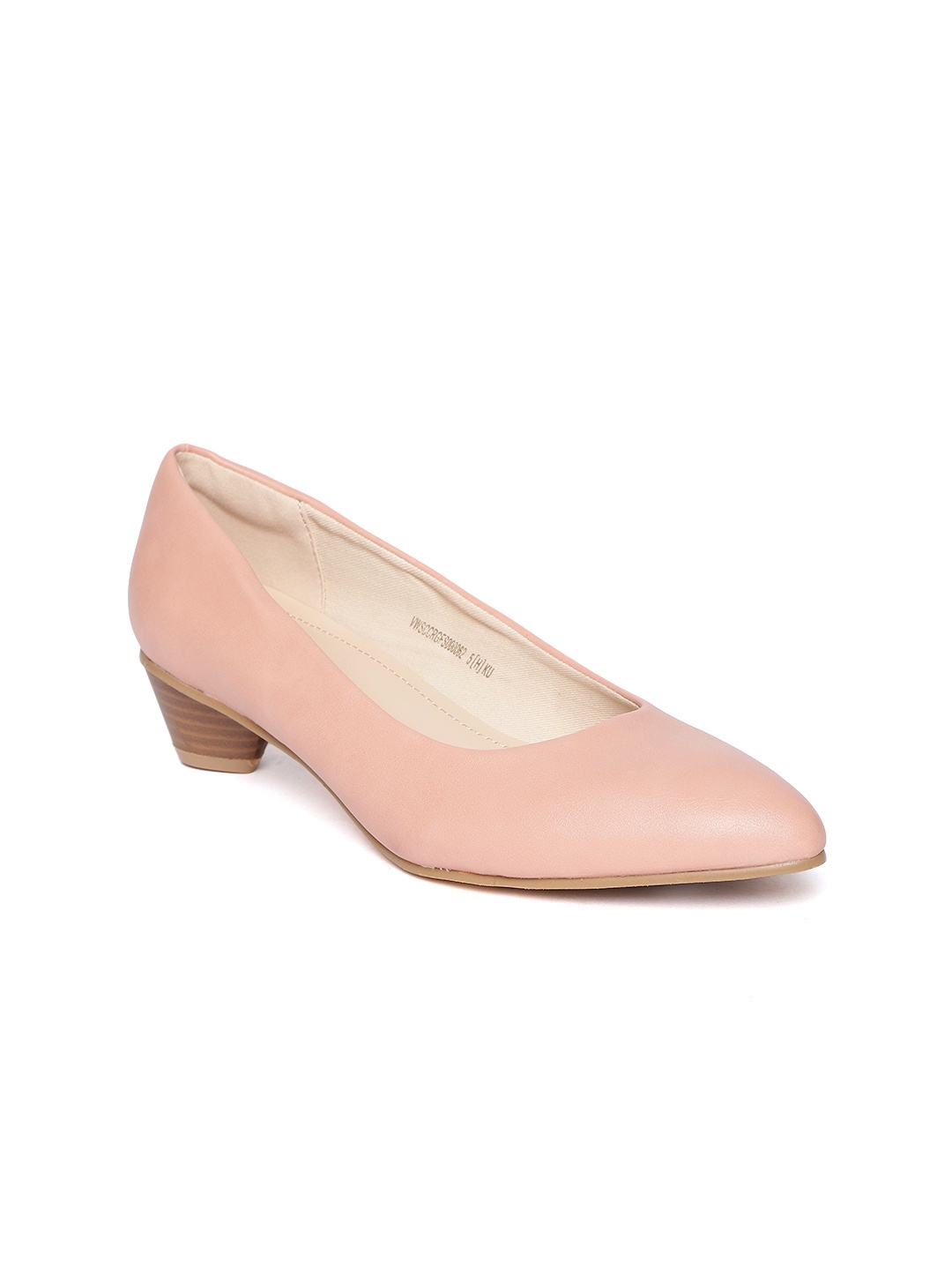 

Van Heusen Women Peach-Coloured Solid Pumps