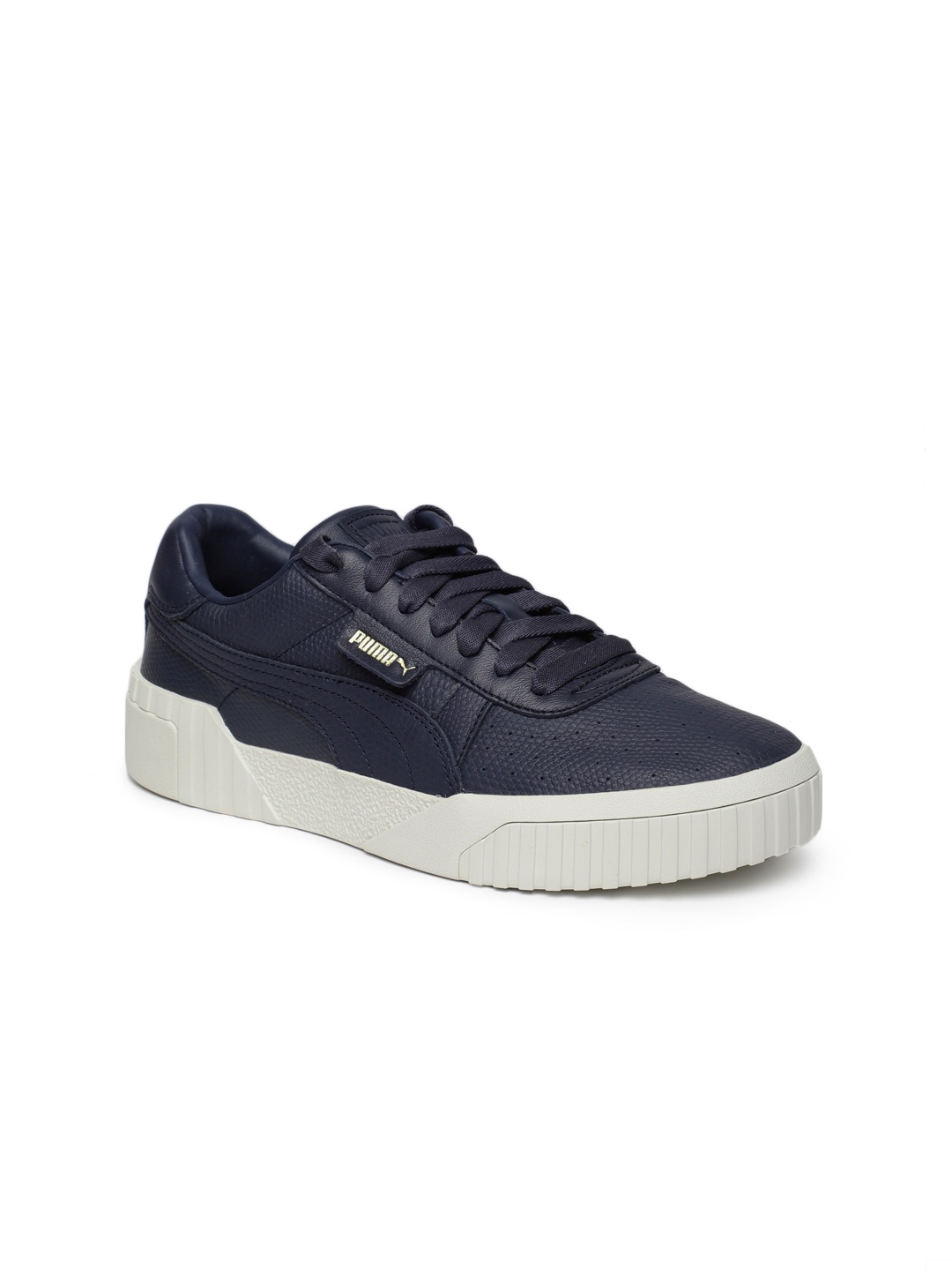 

Puma Women Navy Blue Cali Emboss Leather Sneakers