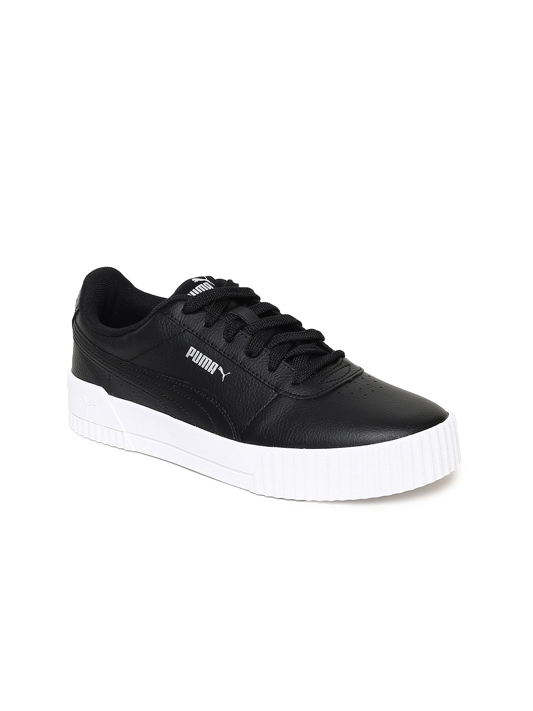 

Puma Women Black Carina Leather Sneakers