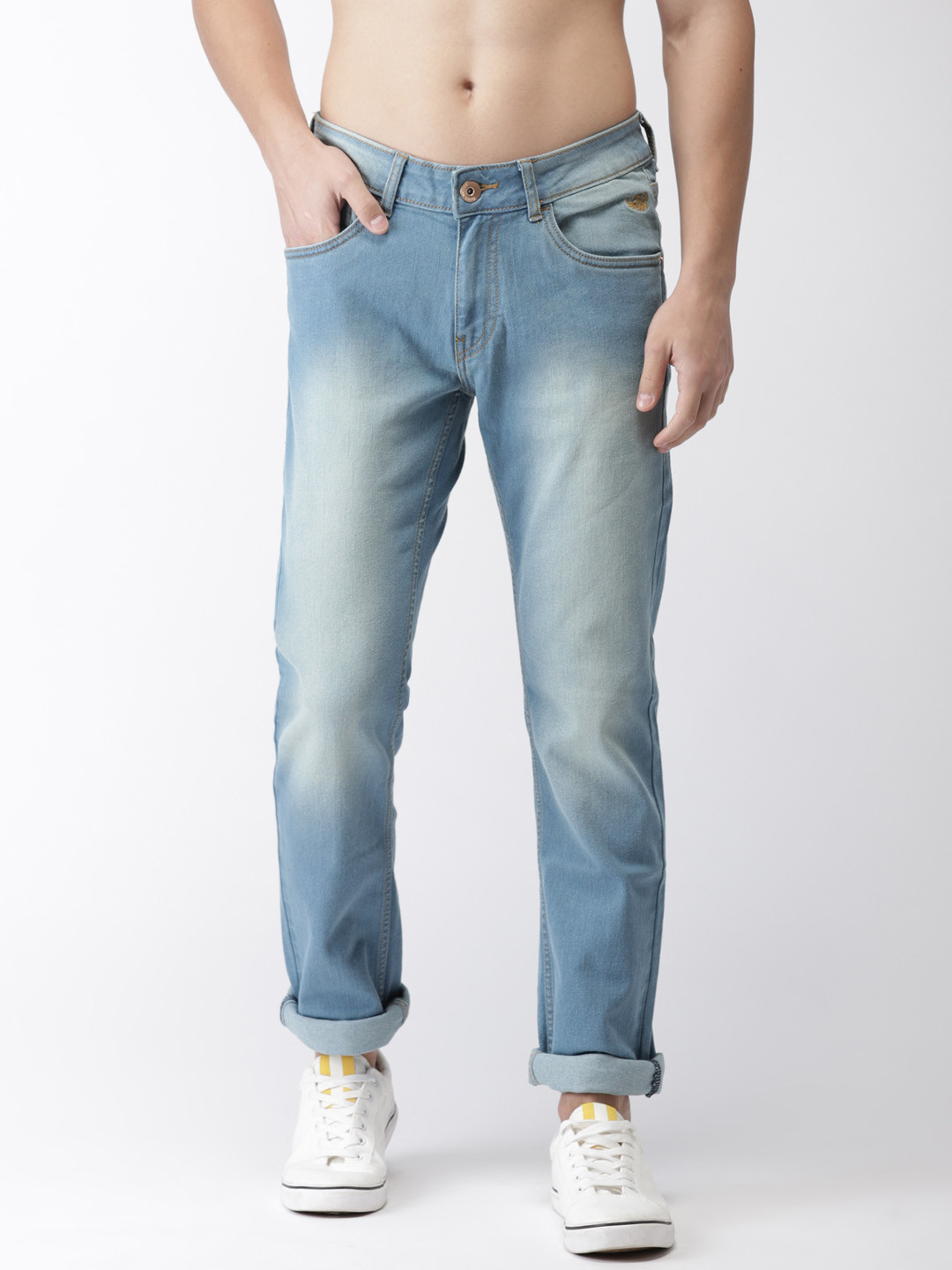 

Flying Machine Men Blue Jackson Skinny Fit Low-Rise Clean Look Jeans