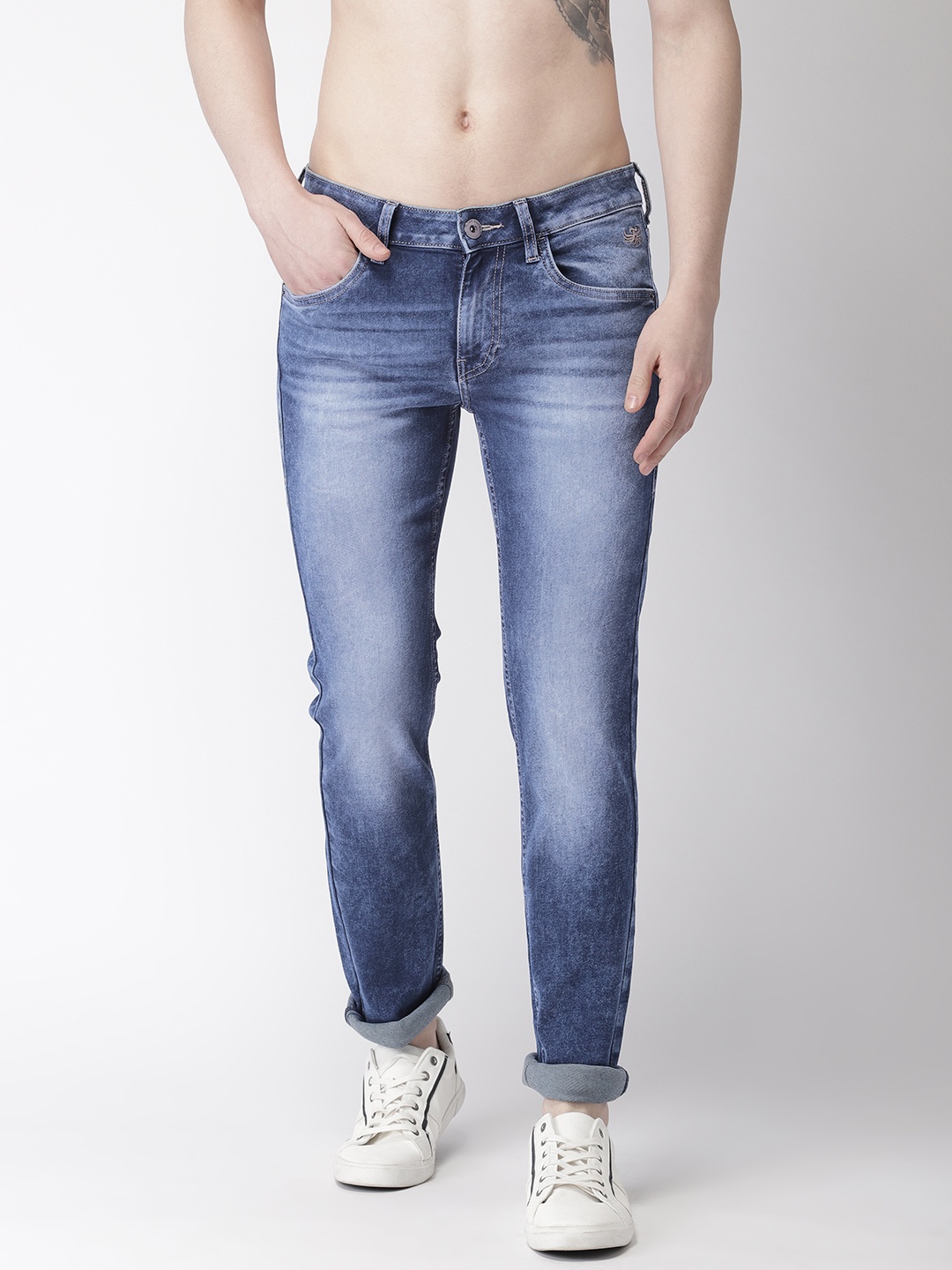 

Flying Machine Men Blue Jackson Skinny Fit Low-Rise Clean Look Stretchable Jeans
