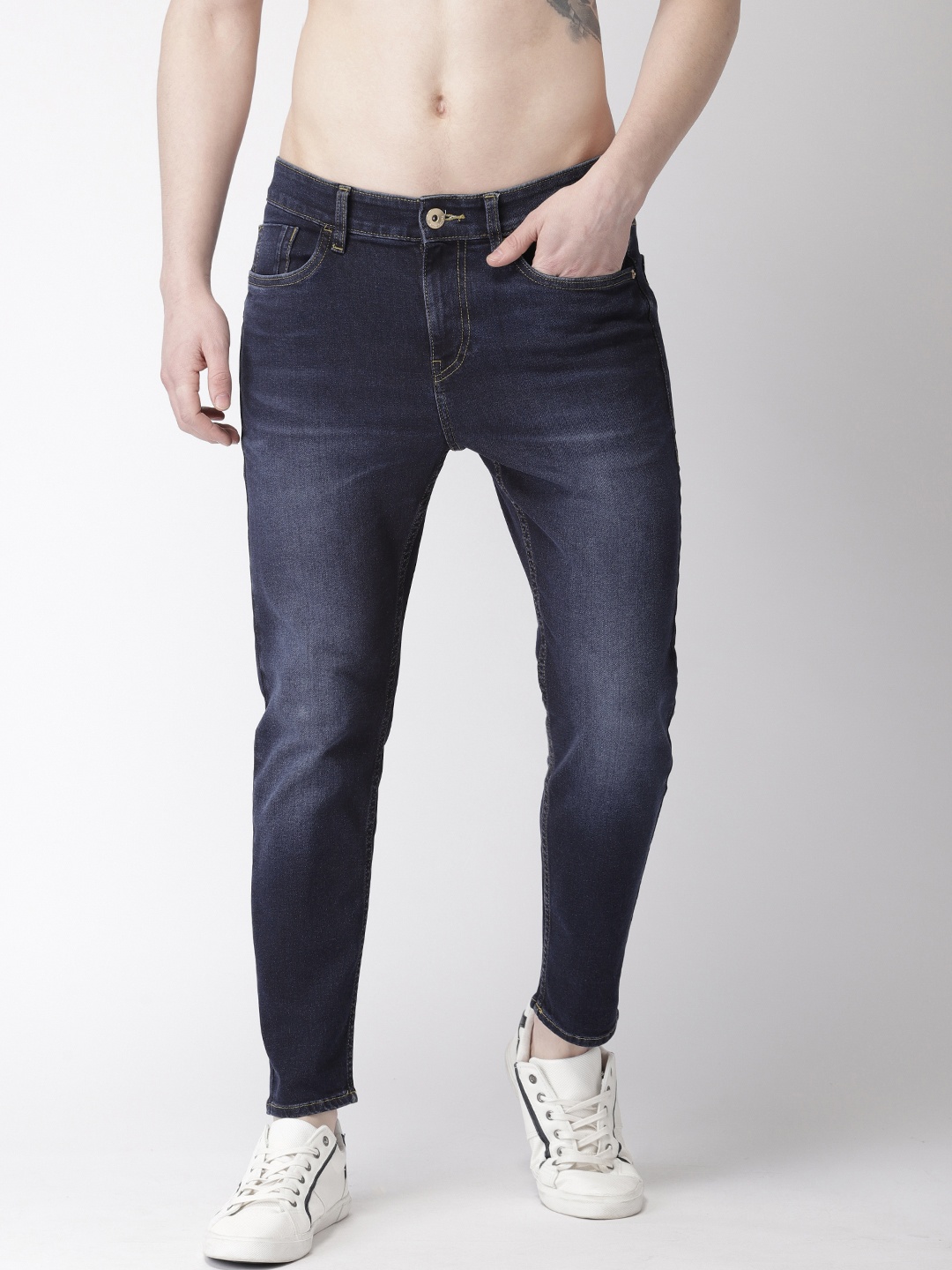 

Flying Machine Men Blue MJMANKLE Skinny Fit Mid-Rise Clean Look Stretchable Jeans