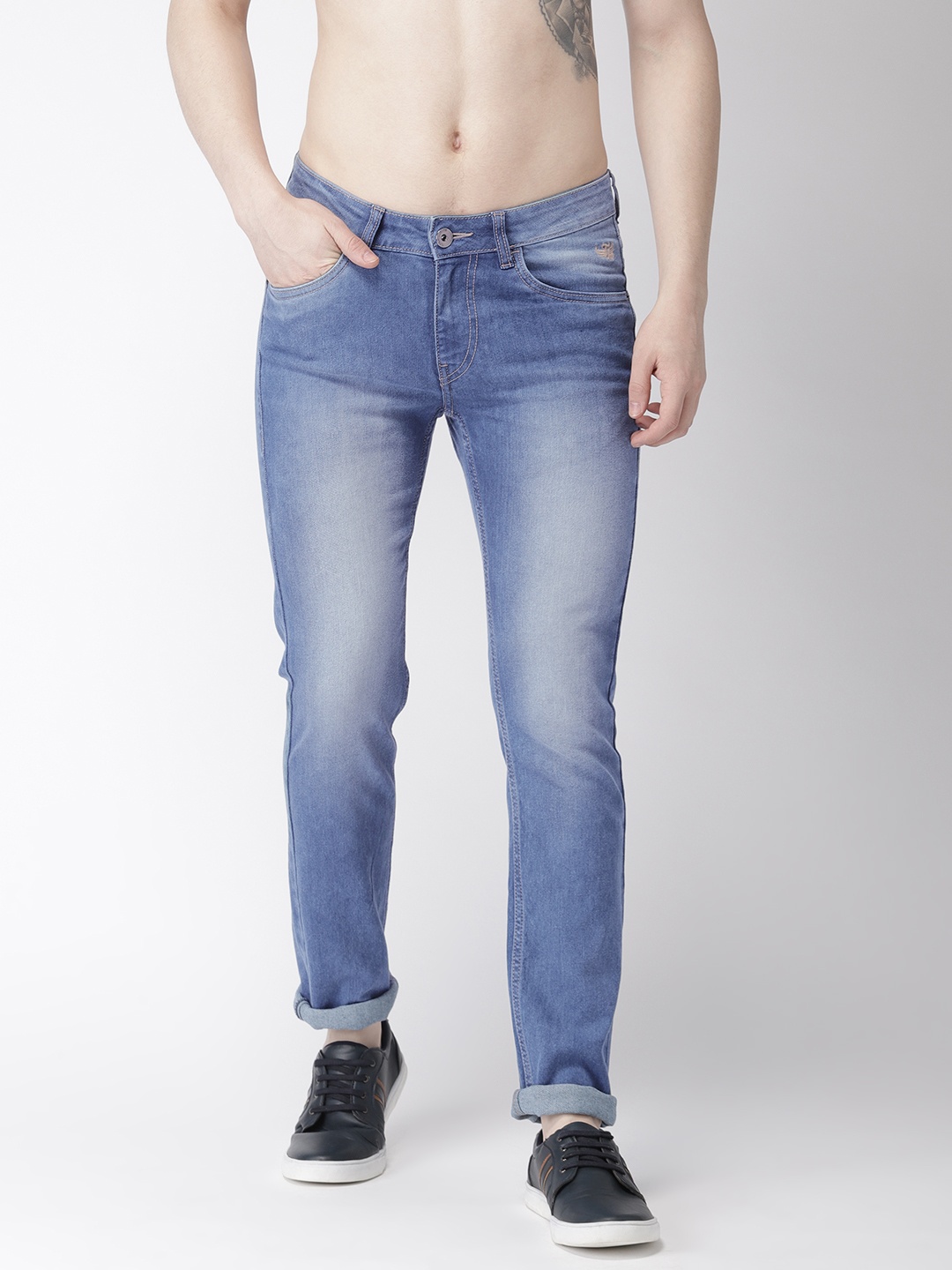 

Flying Machine Men Blue Jackson Skinny Fit Low-Rise Clean Look Stretchable Jeans