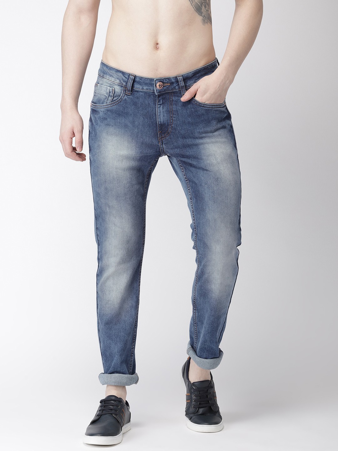 

Flying Machine Men Blue Jackson Skinny Fit Low-Rise Clean Look Stretchable Jeans