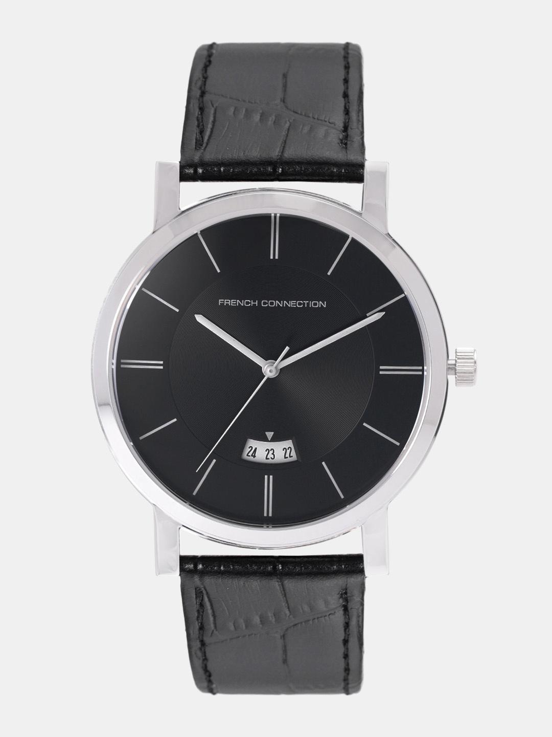 

French Connection Men Black Analogue Watch FCS1019B