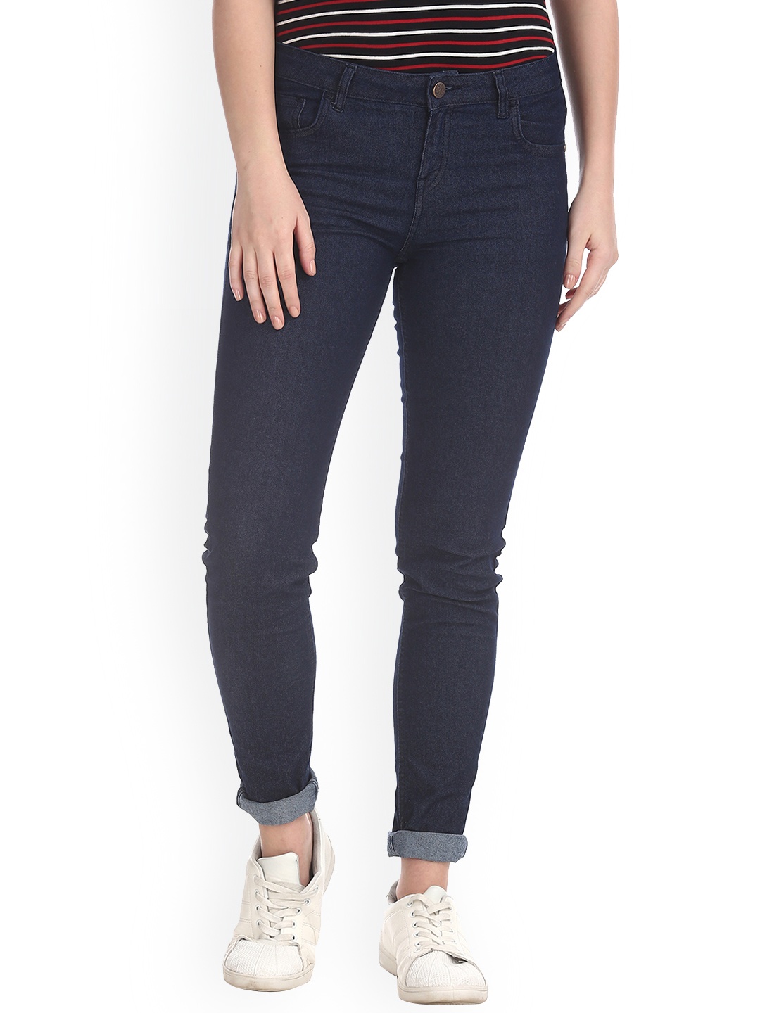 

Newport Women Blue Skinny Fit Mid-Rise Clean Look Stretchable Jeans