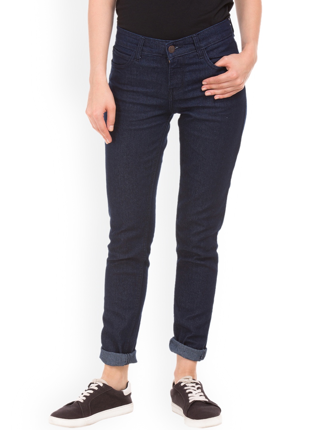 

Newport Women Blue Slim Fit Mid-Rise Clean Look Jeans