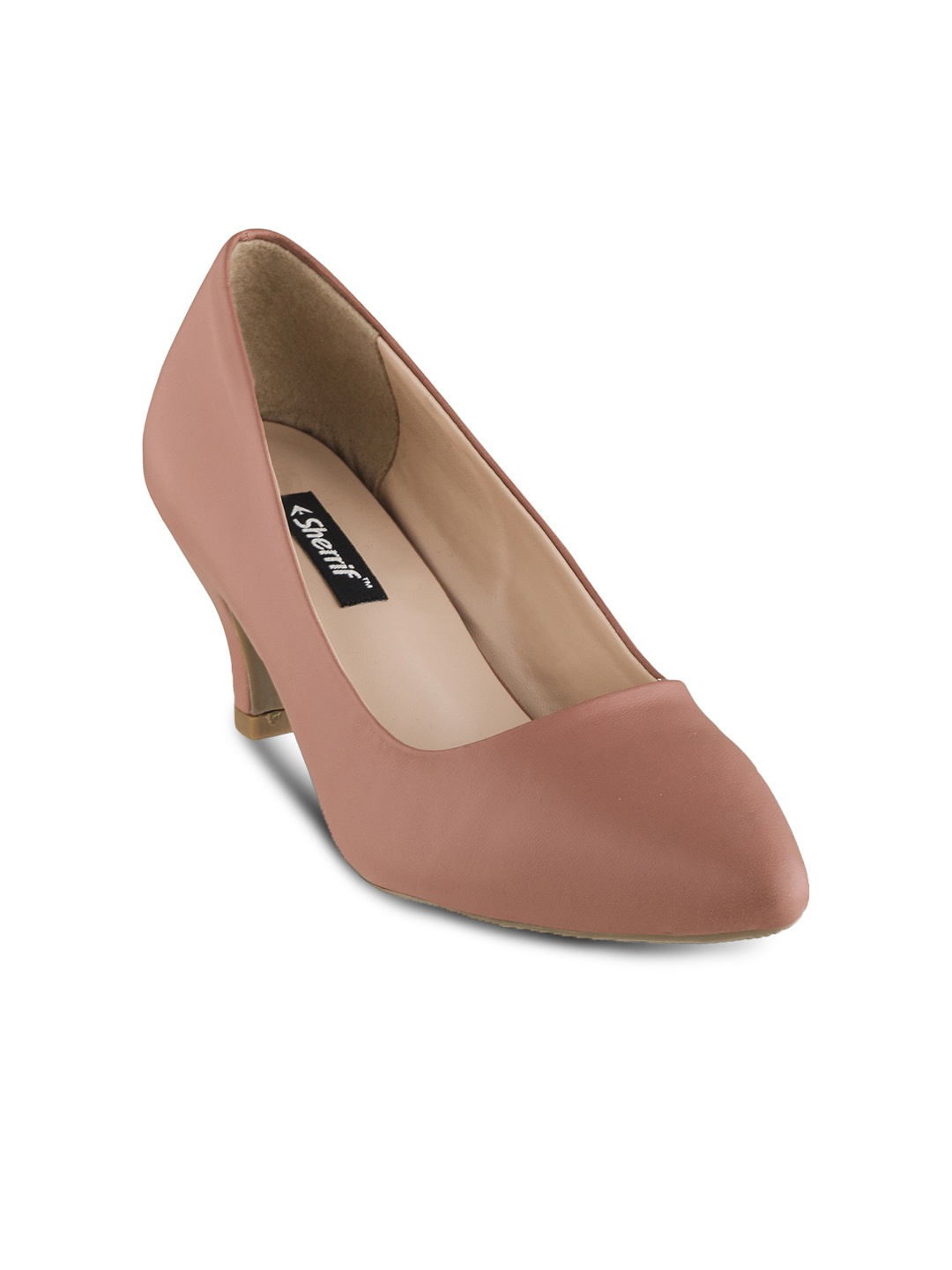 

Sherrif Shoes Women Peach-Coloured Solid Pumps