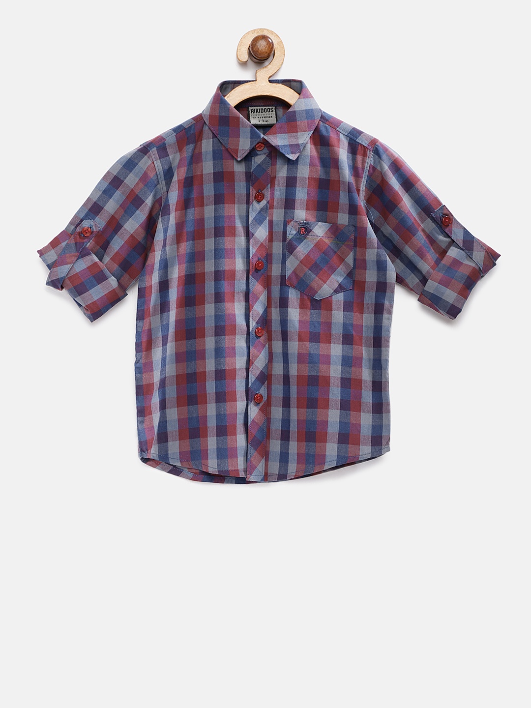 

RIKIDOOS Boys Multi-Coloured Checked Shirt