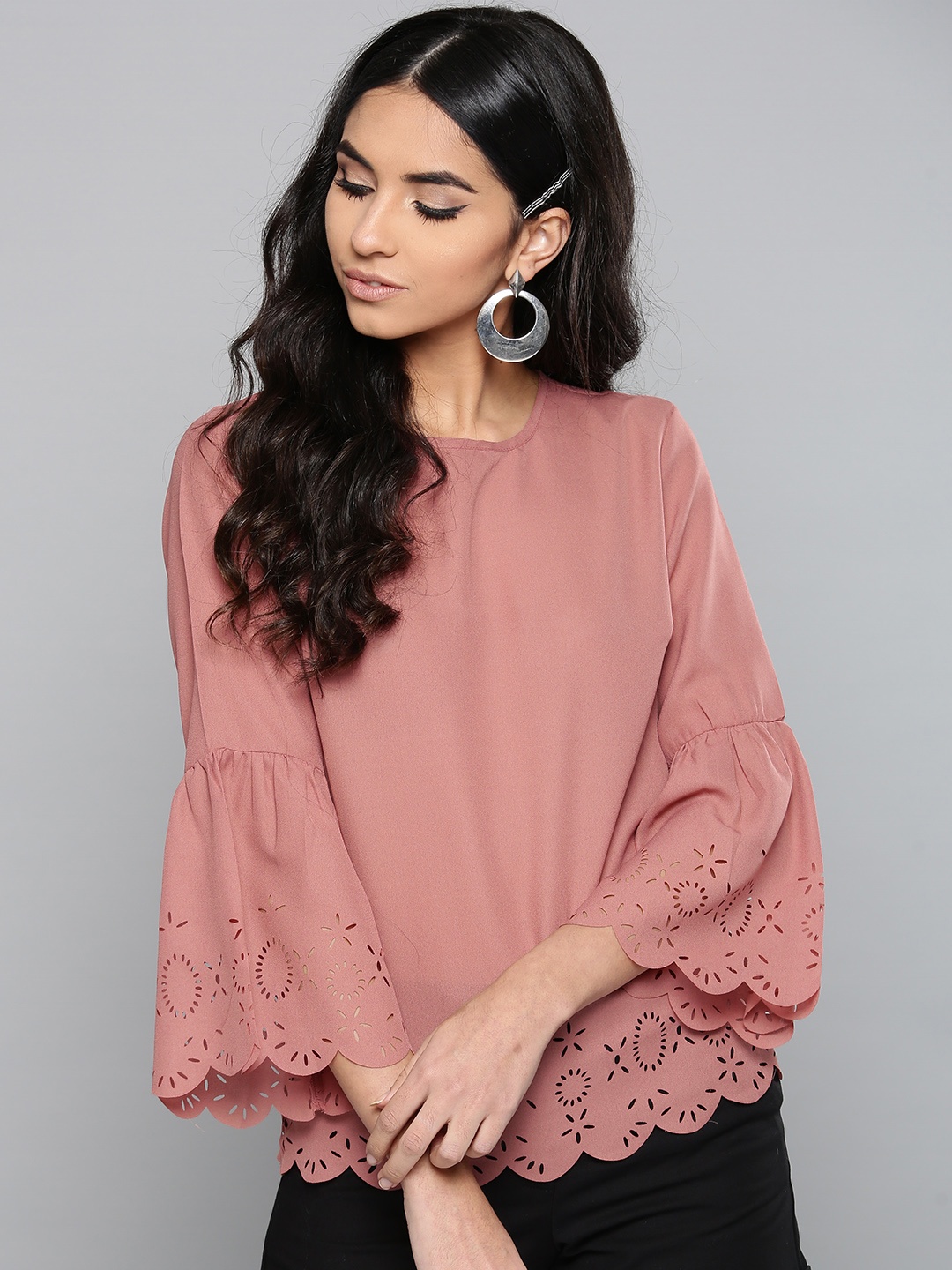 

Harpa Women Dusty Pink Solid Top