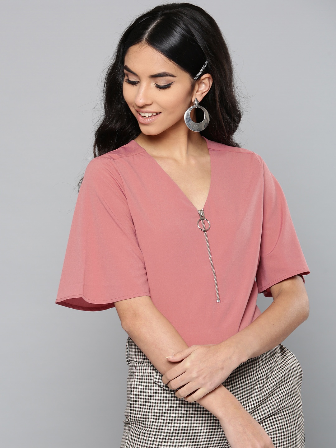 

Harpa Women Dusty Pink Solid Top