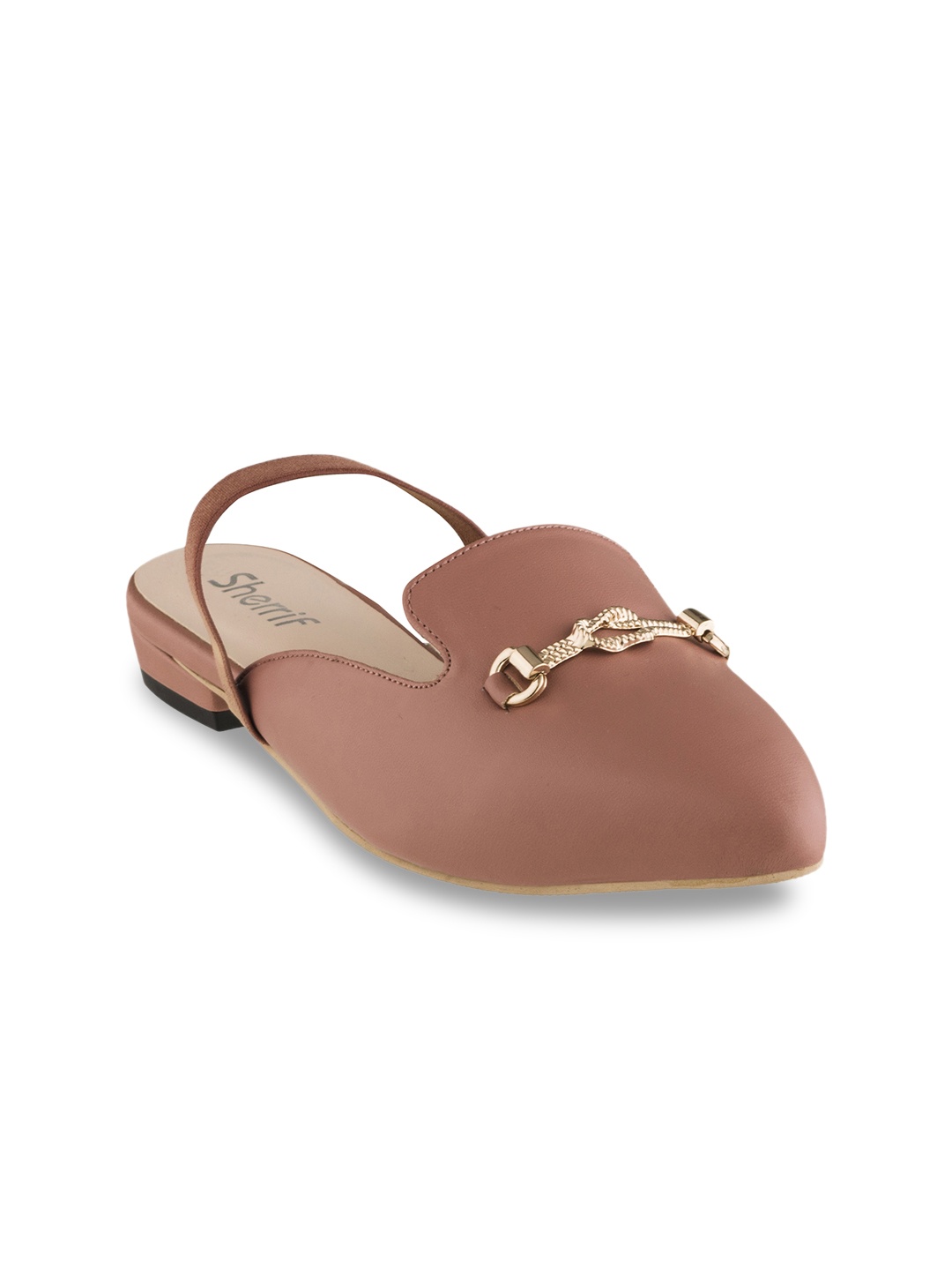 

Sherrif Shoes Women Pink Solid Synthetic Mules