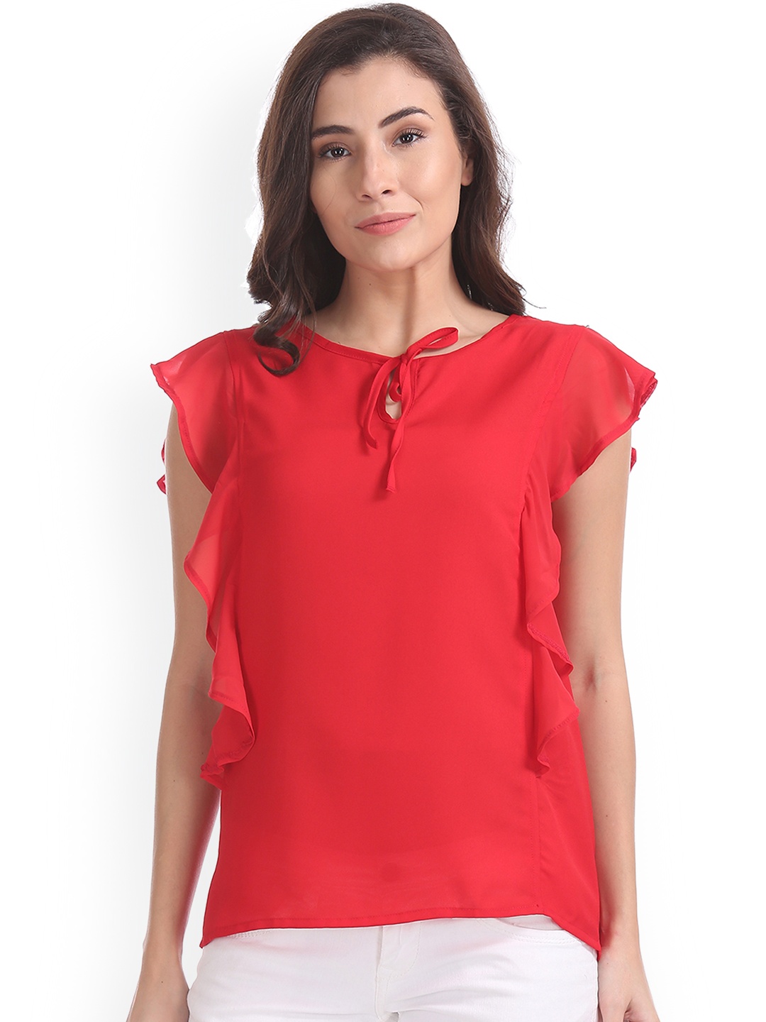 

Sugr Women Coral Solid Top