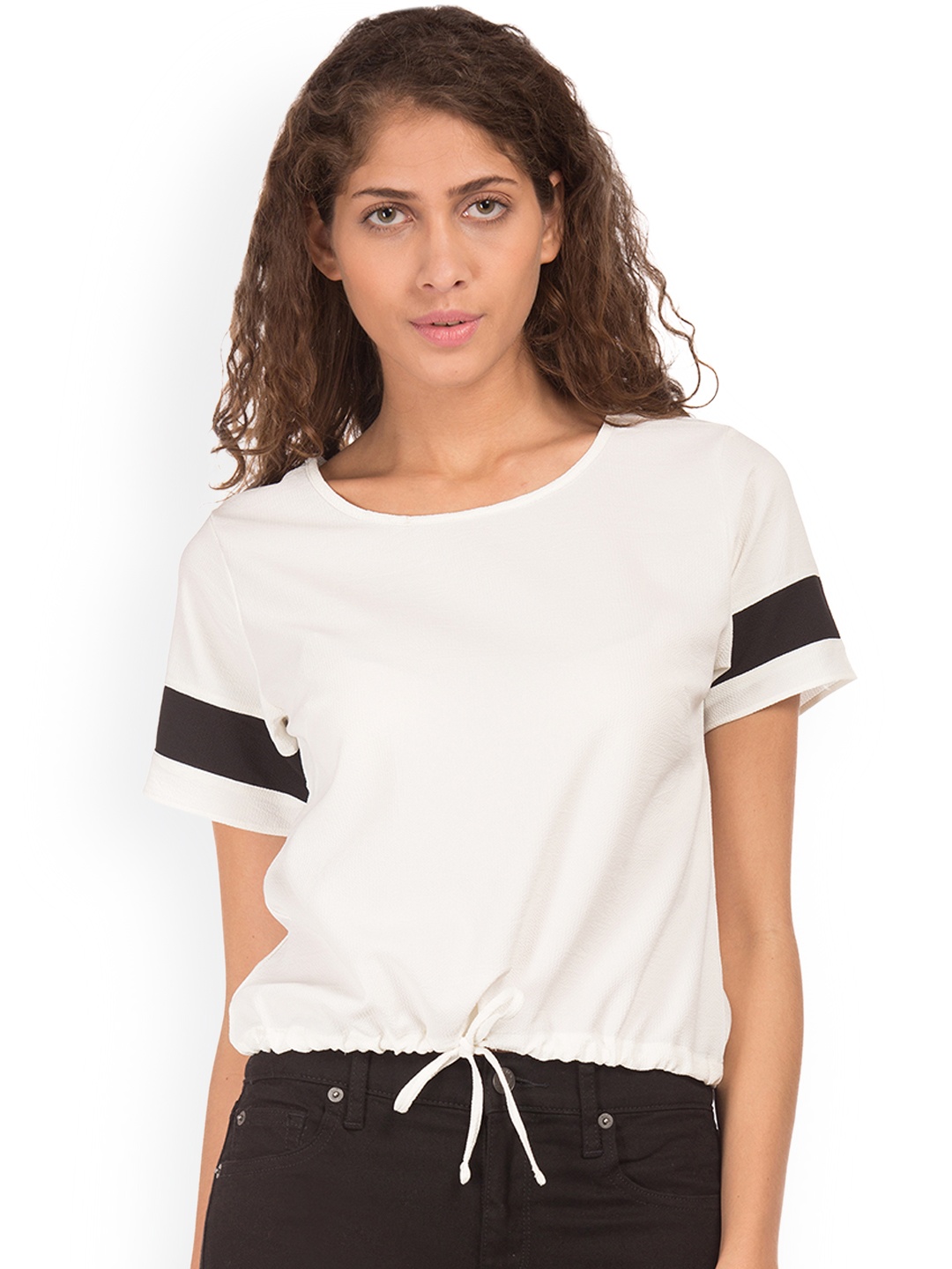 

Sugr Women White Solid Top