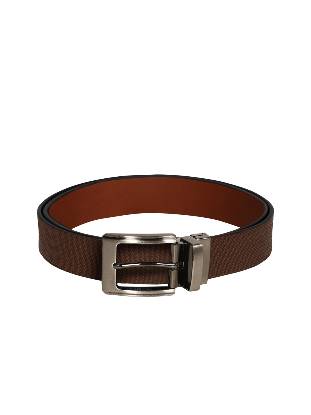 

SCHARF Men Brown Solid Leather Belt