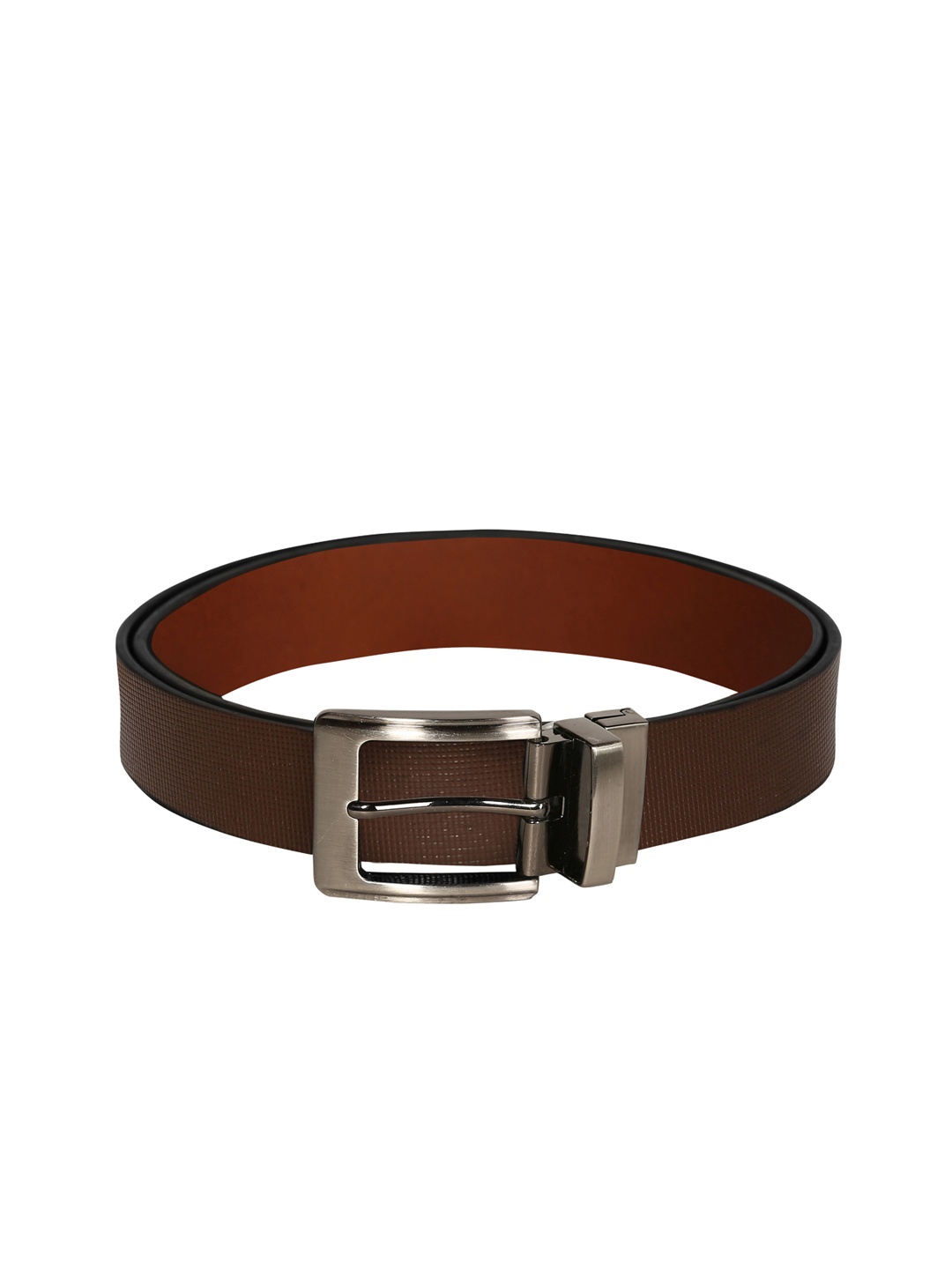 

SCHARF Men Brown Solid Leather Belt