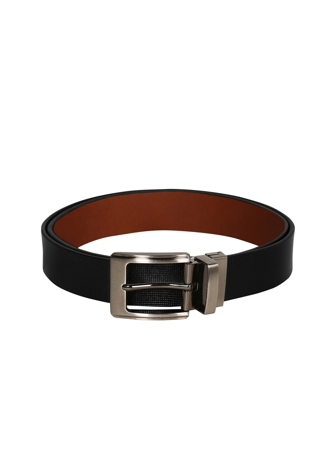 

SCHARF Men Black Solid Leather Belt