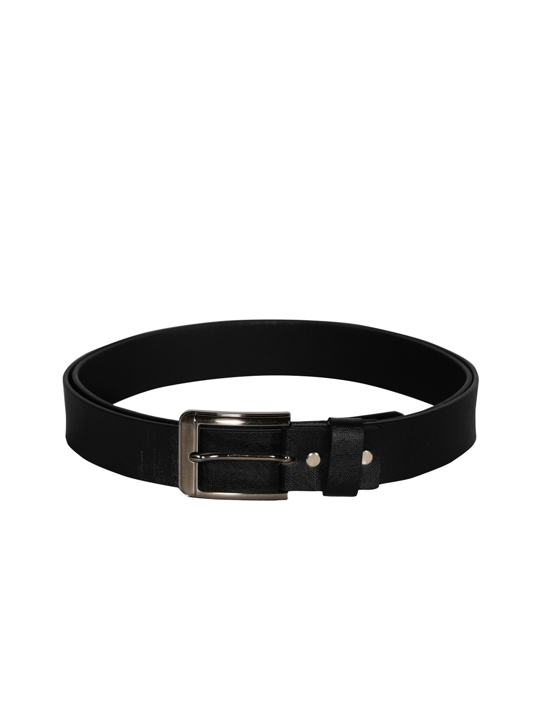 

SCHARF Men Black Solid Leather Belt