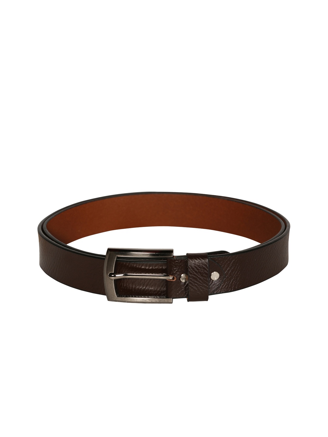 

SCHARF Men Brown Solid Leather Belt