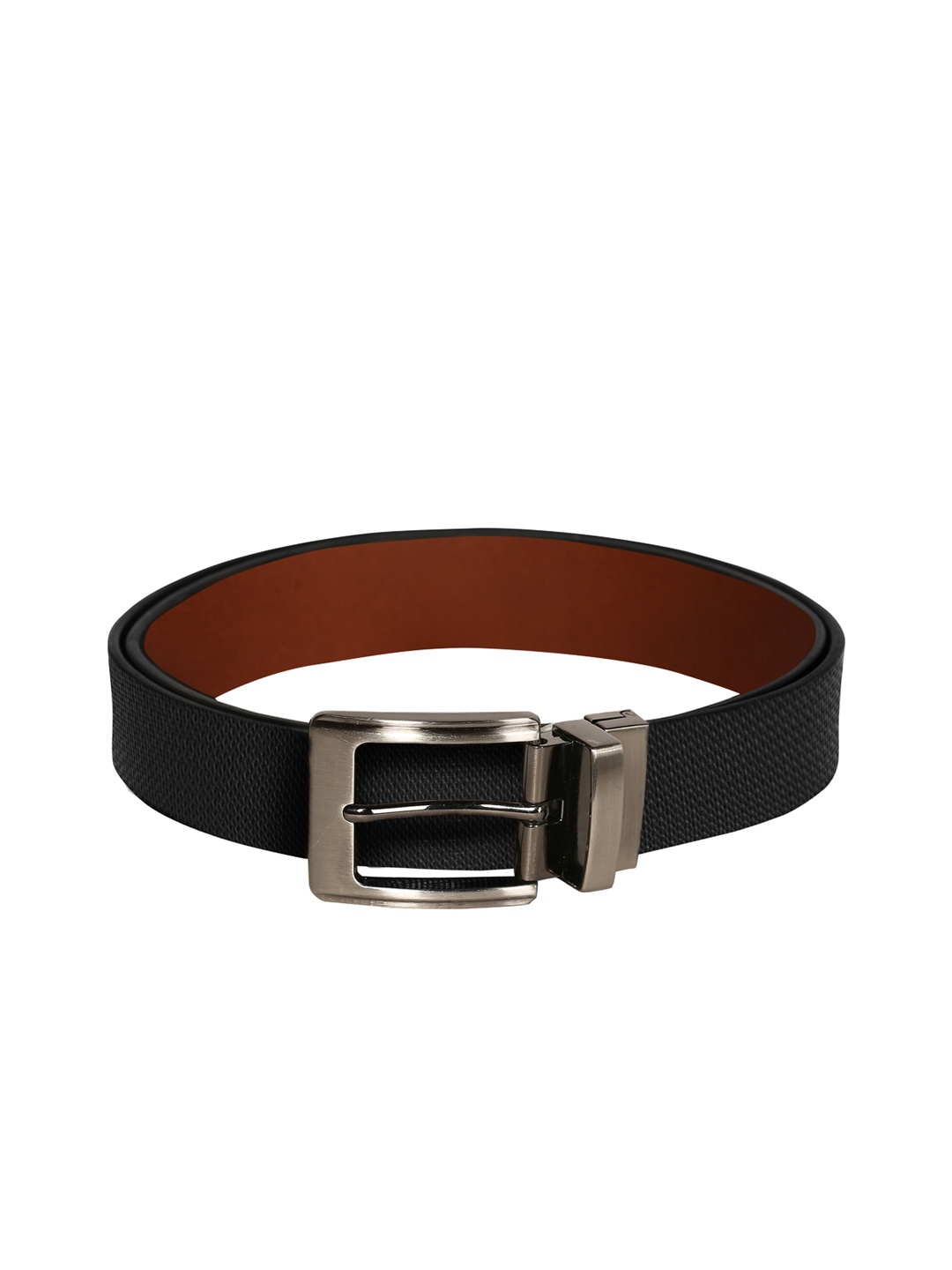 

SCHARF Men Black Solid Leather Belt