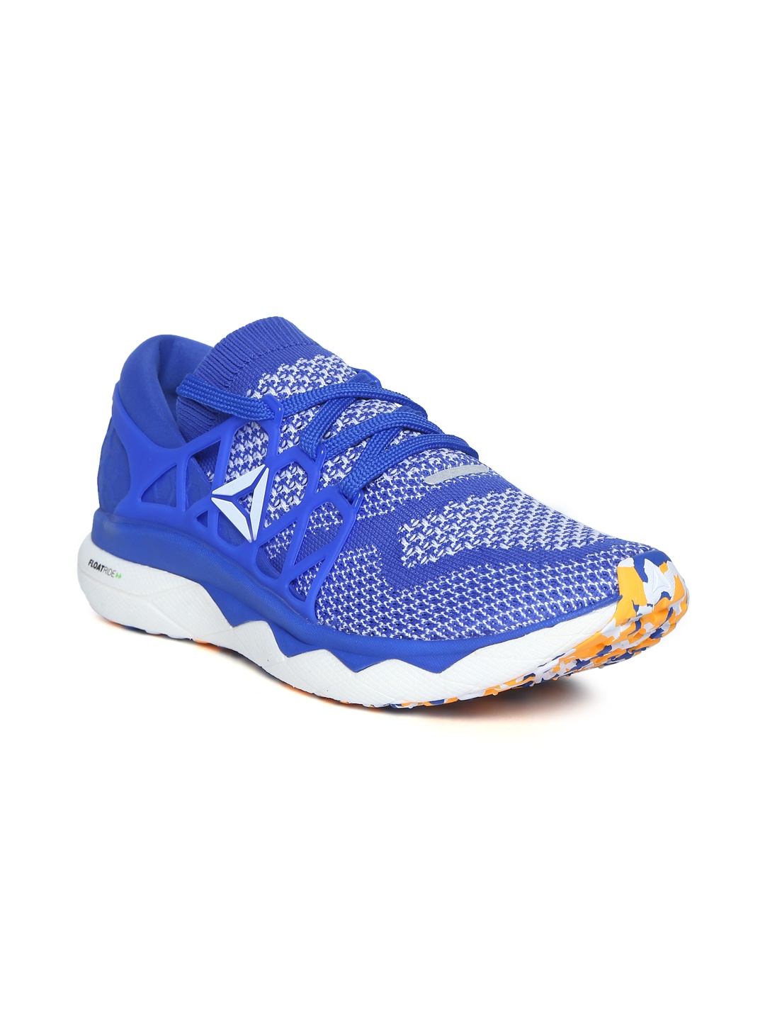 

Reebok Men Blue Self-Design Floatride Ultraknit Running Shoes