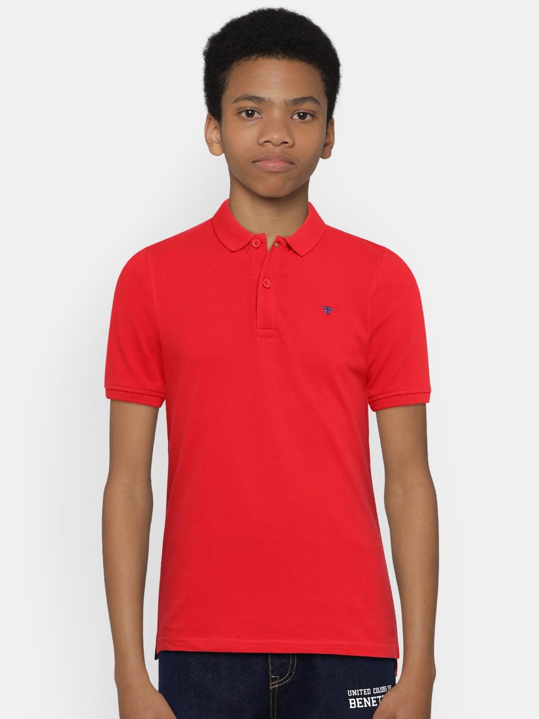 

Fame Forever by Lifestyle Boys Red Solid Polo Collar T-shirt