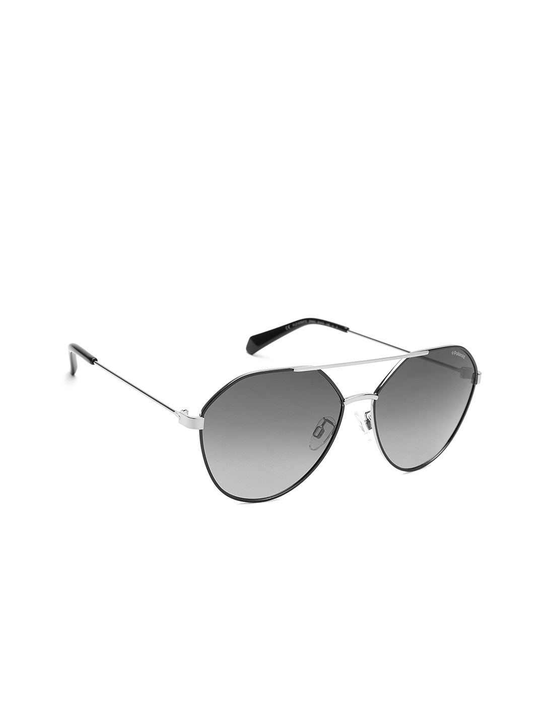 

Polaroid Unisex Oval Sunglasses 6059/F/S 284 61WJ, Grey